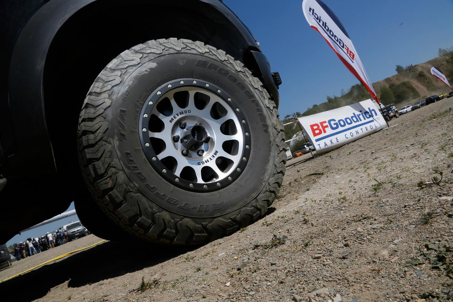 BFGoodrich all-terrain tire on dirt