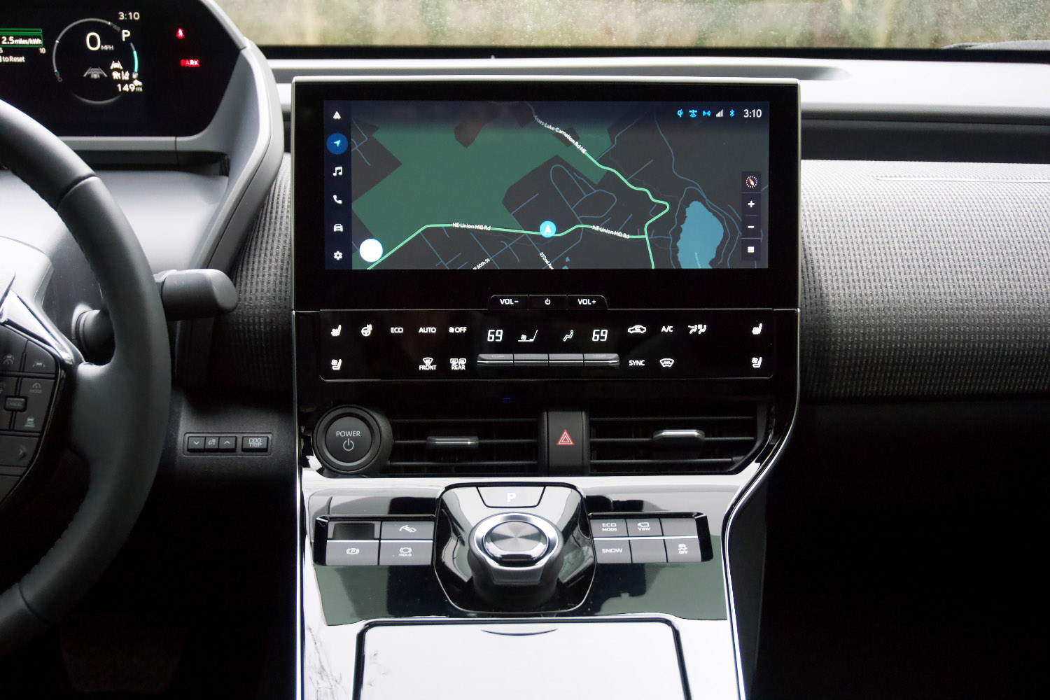 2023 Toyota bZ4X interior, navigation display