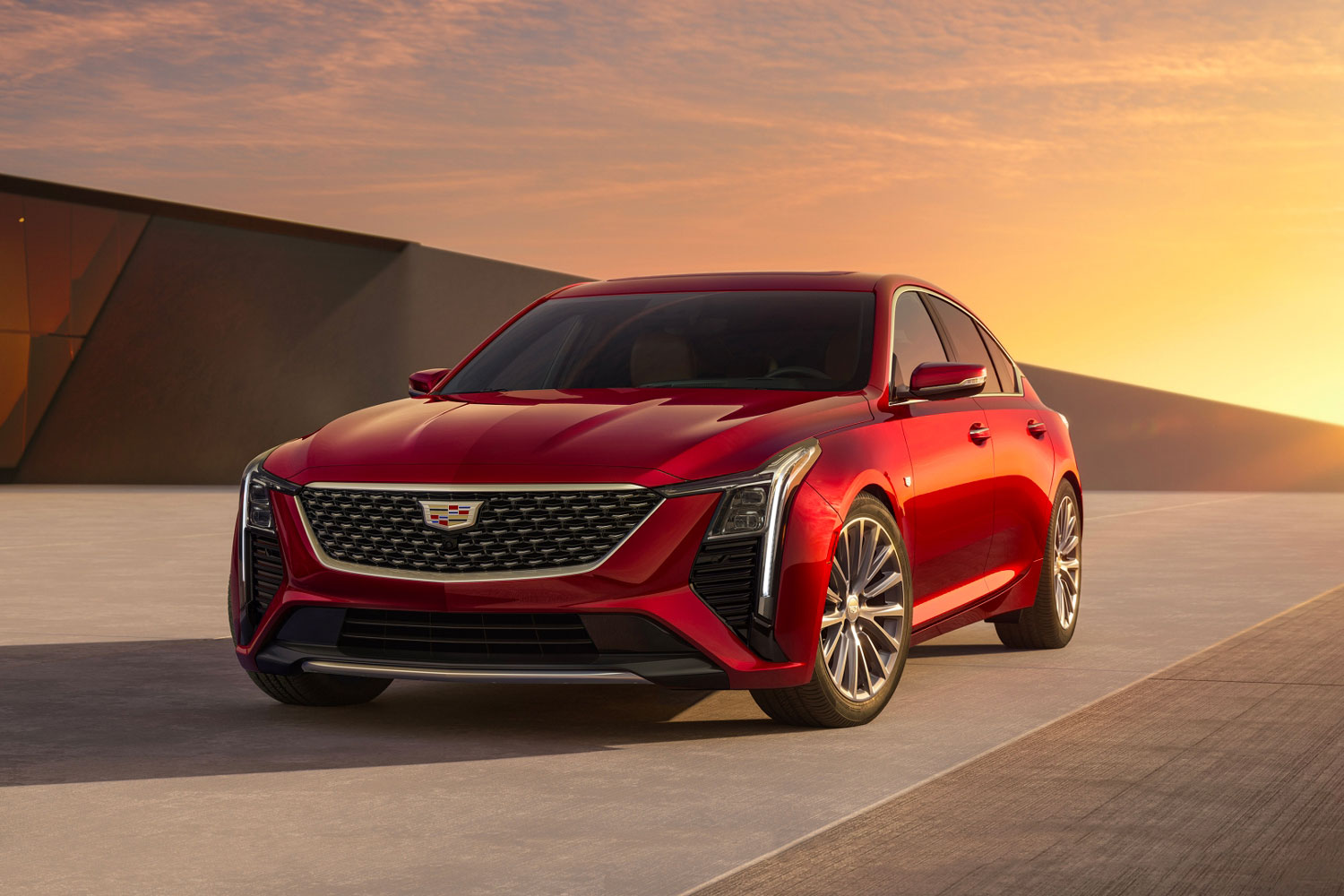 2025 Cadillac CT5 in red