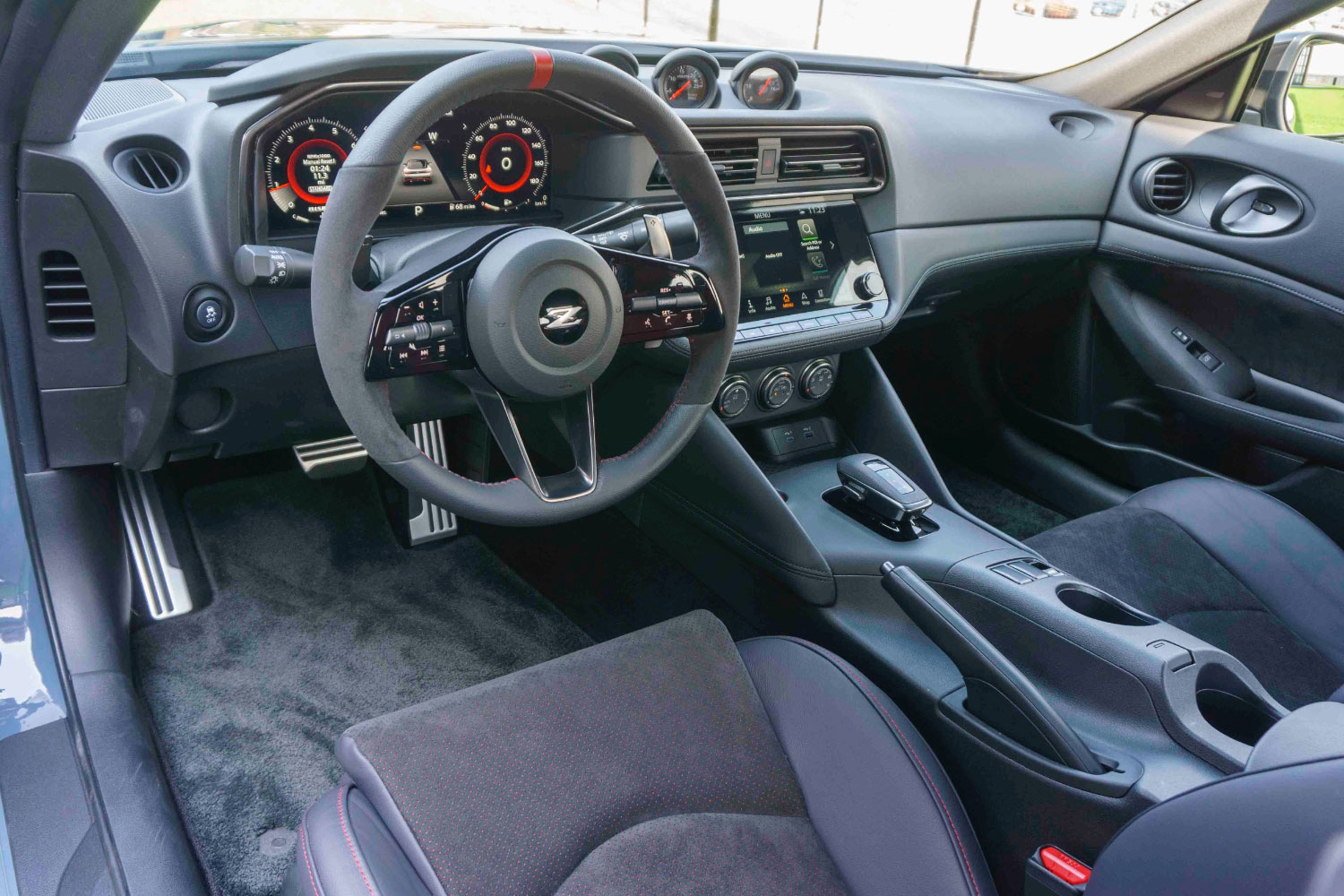 2024 Nissan Z Nismo interior and steering wheel