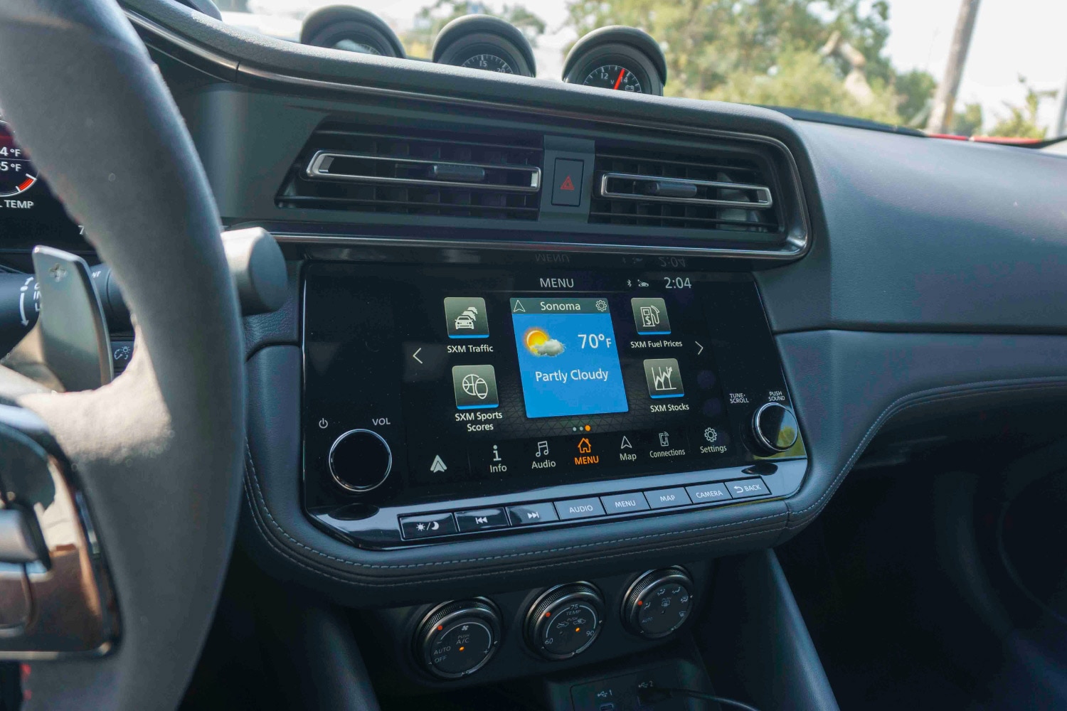 2024 Nissan Z Nismo 9.0-inch infotainment screen main menu