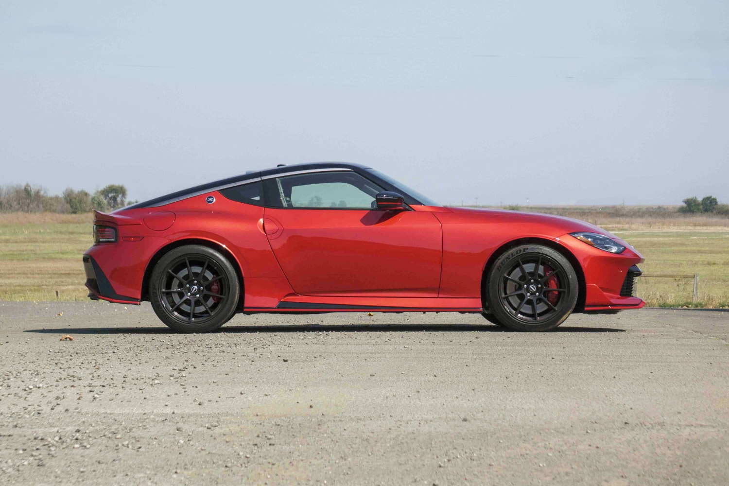 Red 2024 Nissan Z Nismo parked on tarmac