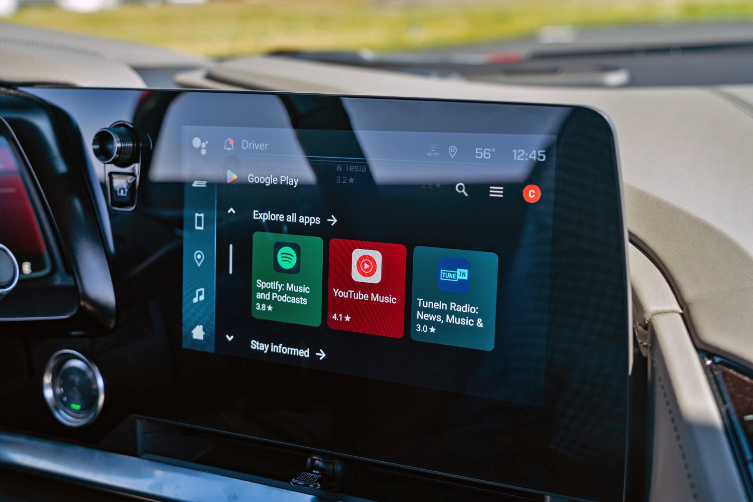 2024 Chevrolet Corvette E-Ray infotainment system touchscreen.