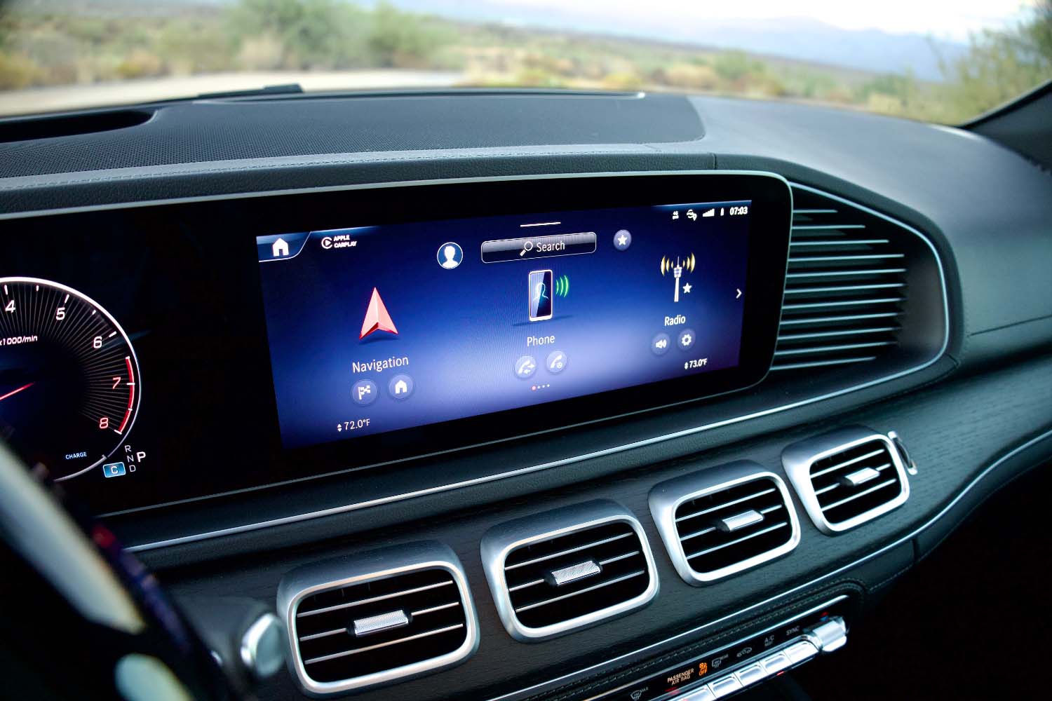 Infotainment screen of 2024 Mercedes-Benz GLS-Class