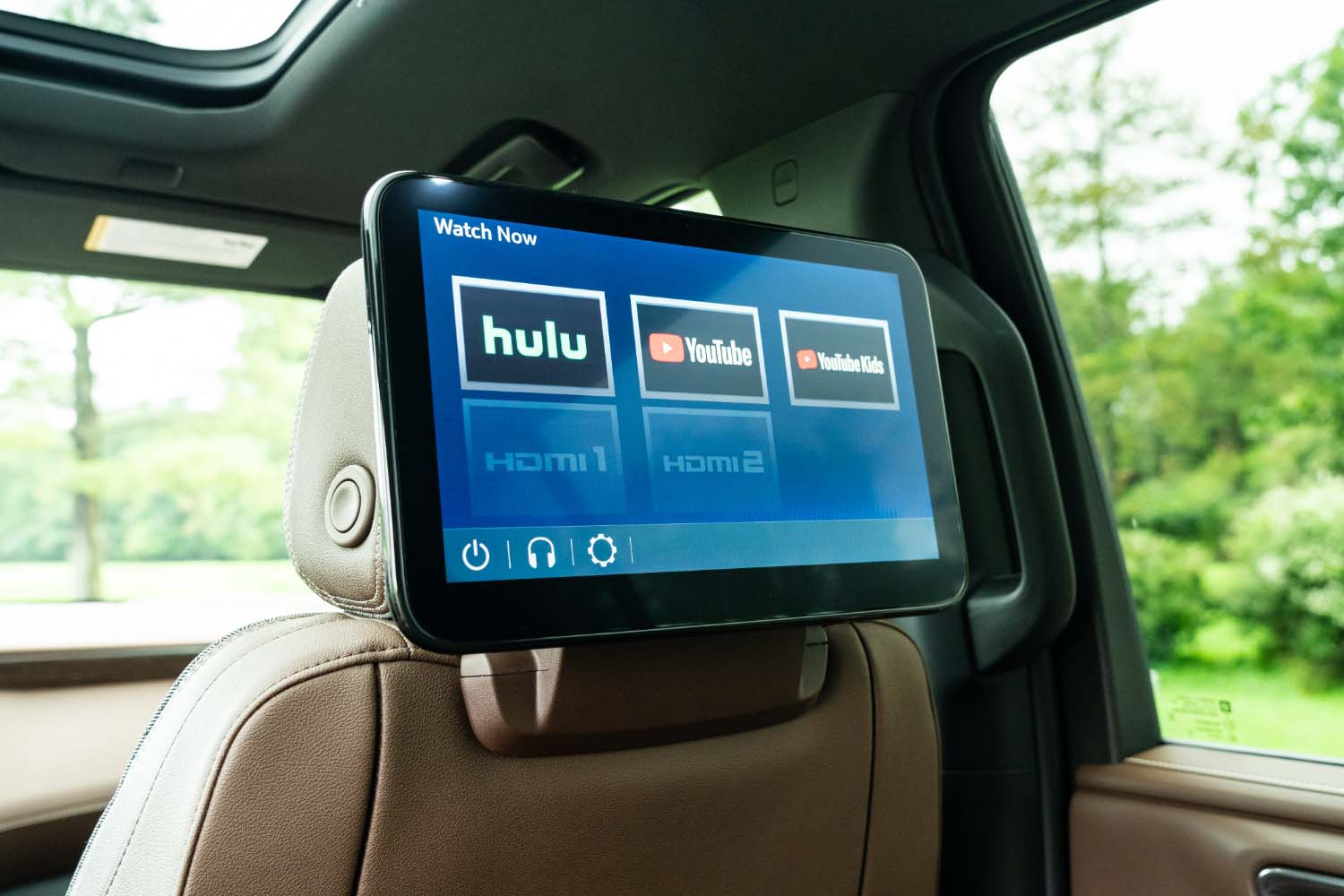 Rear-seat entertainment screen in 2023 Chevrolet Suburban