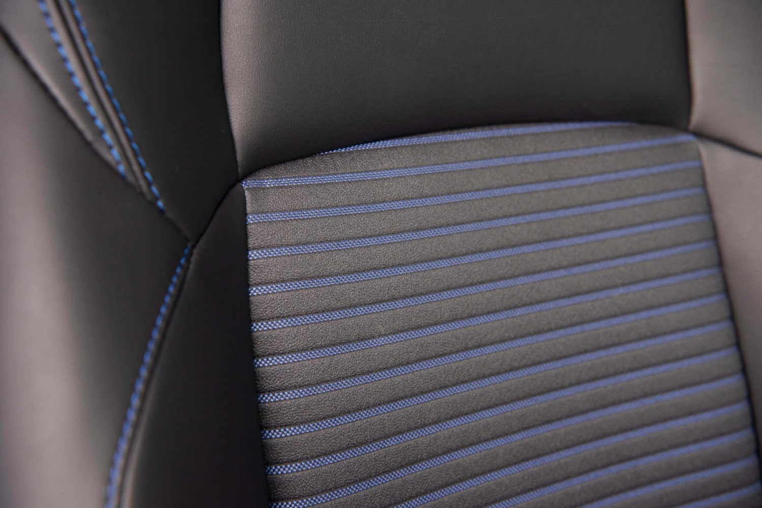 Seats trimmed with black SofTex in Toyota RAV4 Hybrid