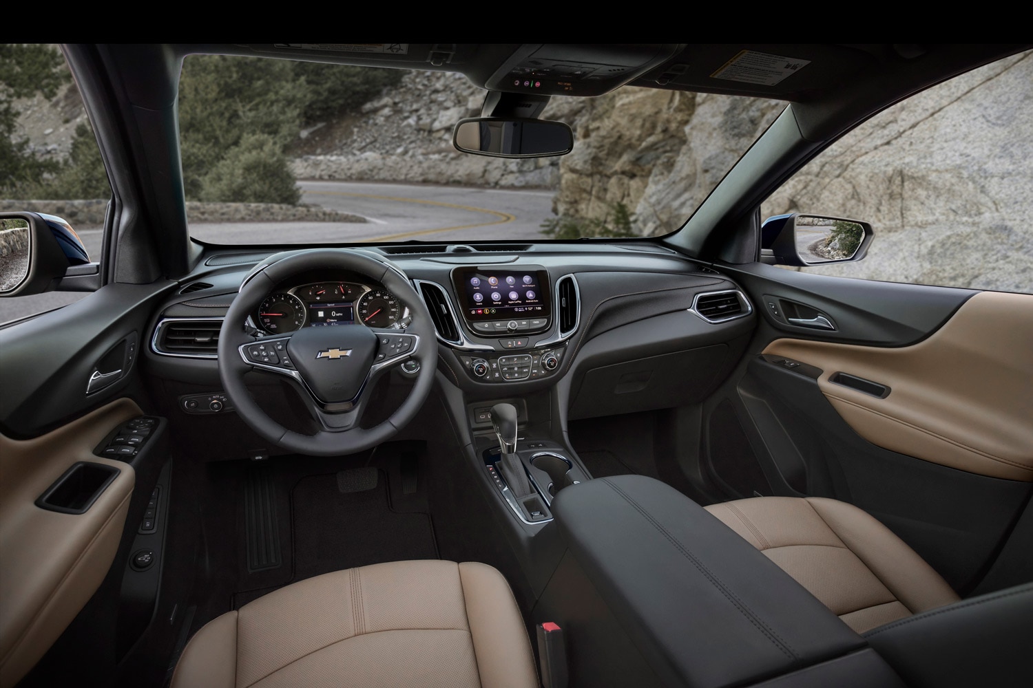 Front seats and dashboard of a 2023 Chevrolet Equinox