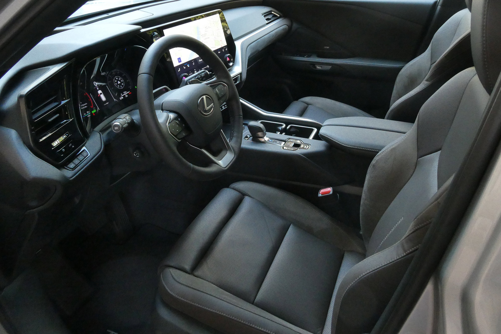 2024 Lexus TX 550h+ Nightfall Mica interior and dashboard