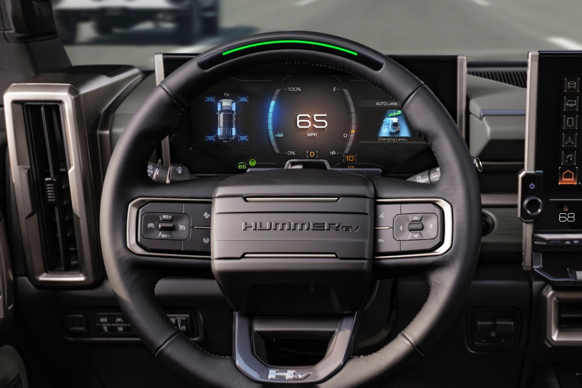 2024 GMC Hummer EV SUV interior dashboard
