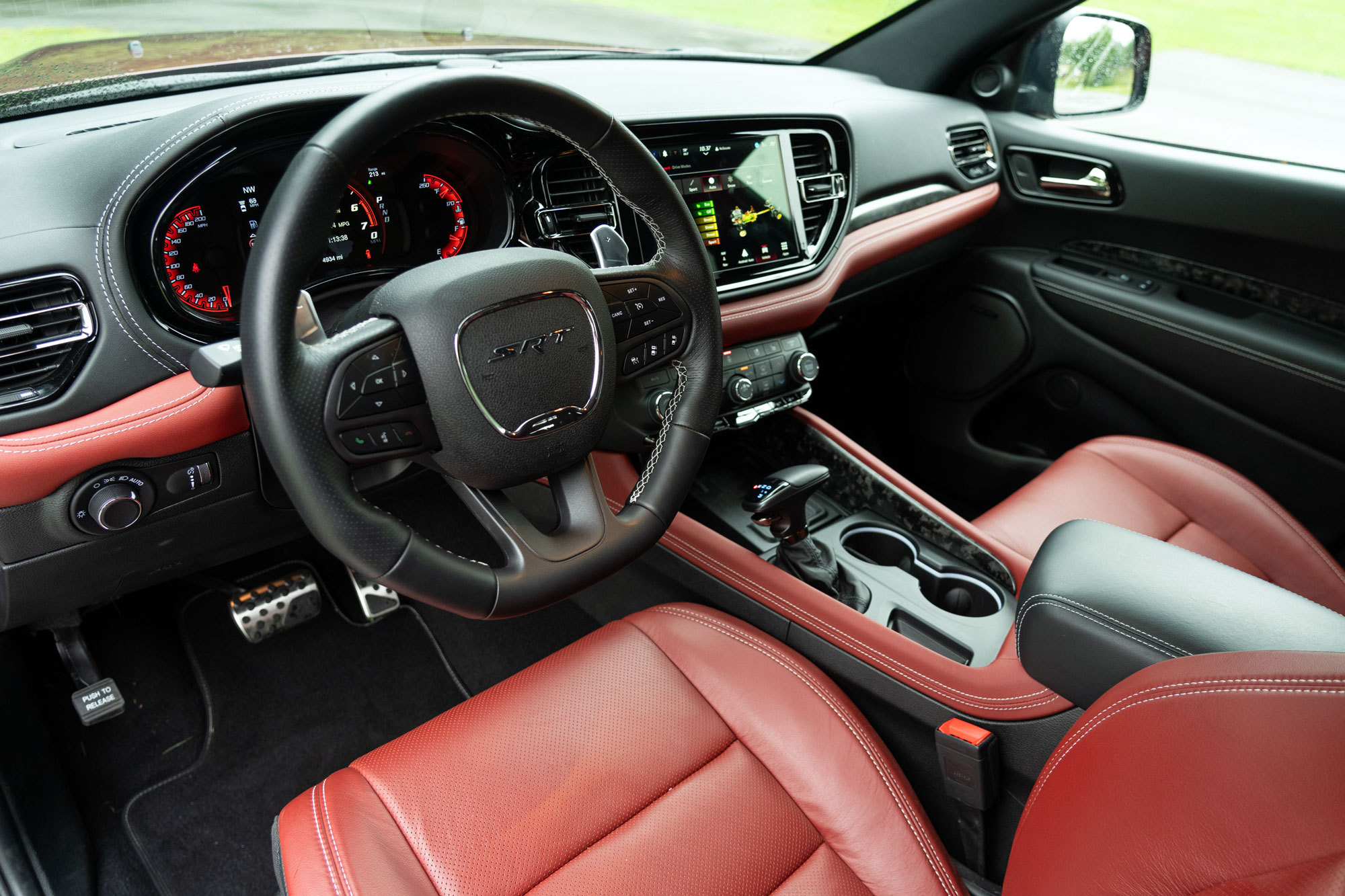 2023 Dodge Durango SRT Hellcat Octane Red Pearl interior dashboard