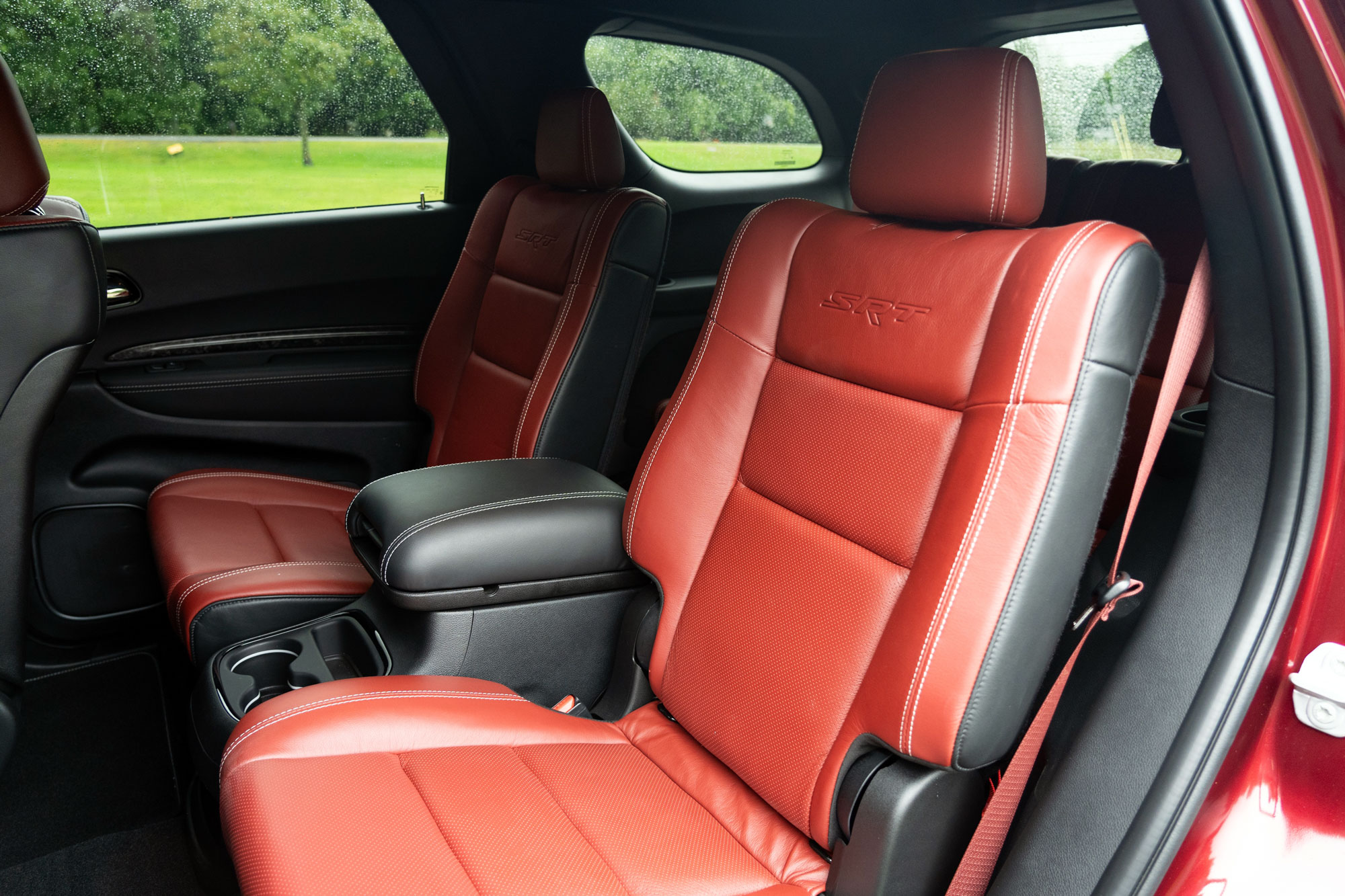 2023 Dodge Durango SRT Hellcat Octane Red Pearl interior back seat