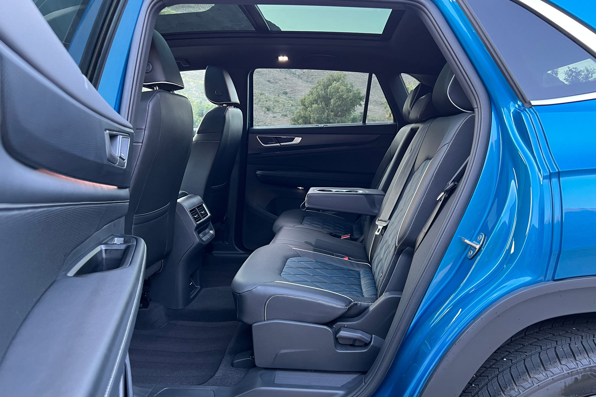 Back seats of a 2024 Volkswagen Atlas Cross Sport