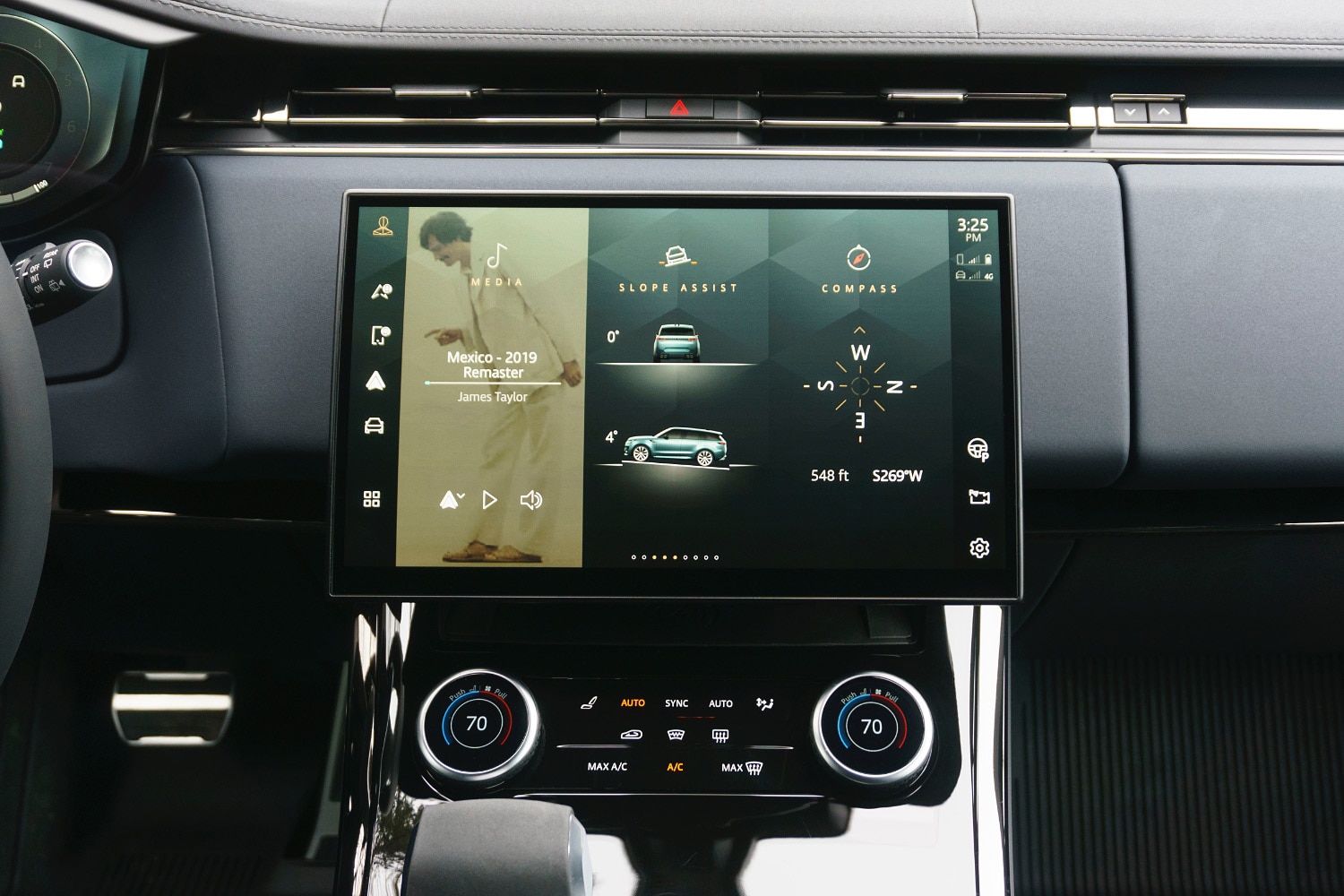 2023 Land Rover Range Rover Sport Pivi Pro infotainment system screen.