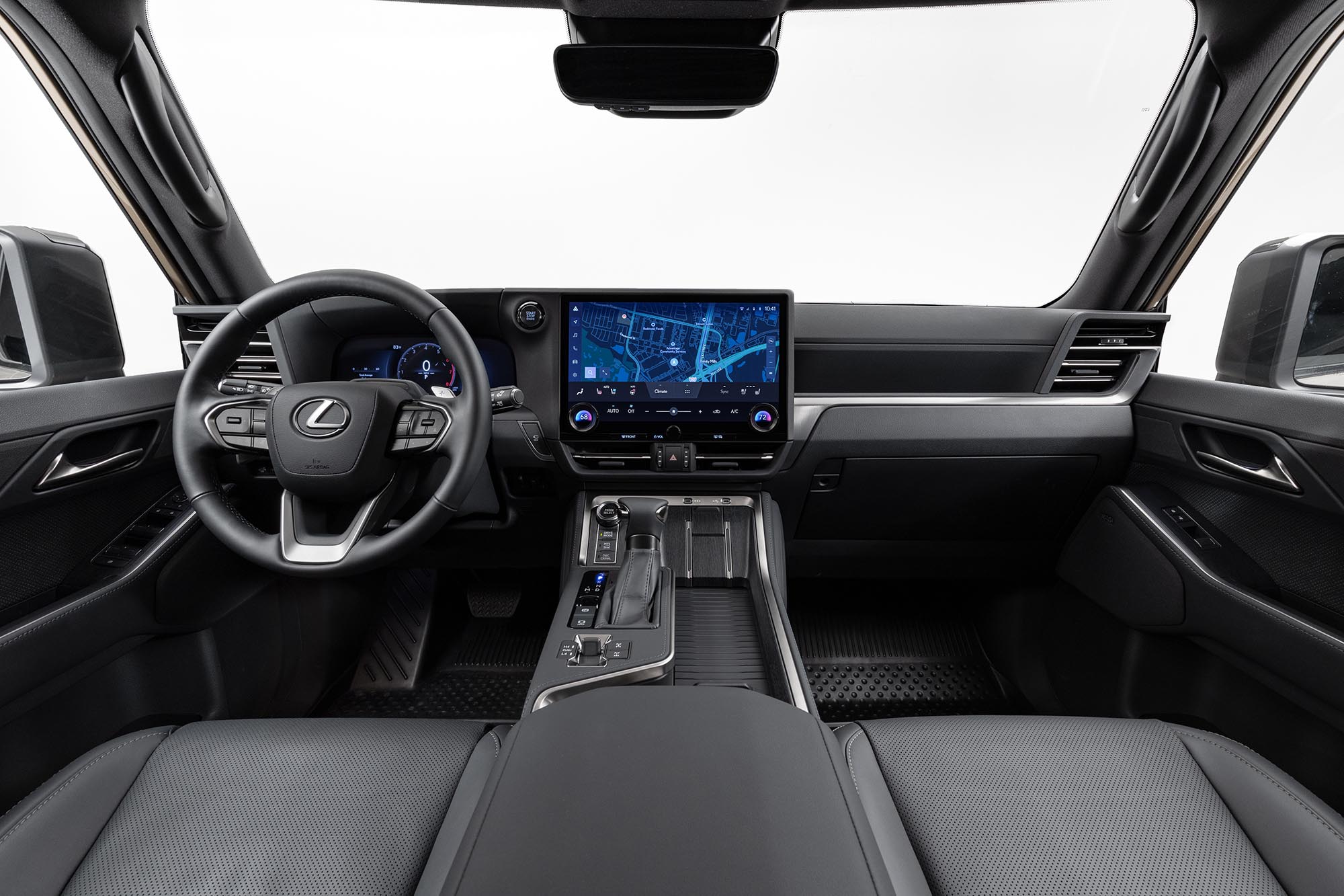 Dashboard with infotainment screen in 2024 Lexus GX