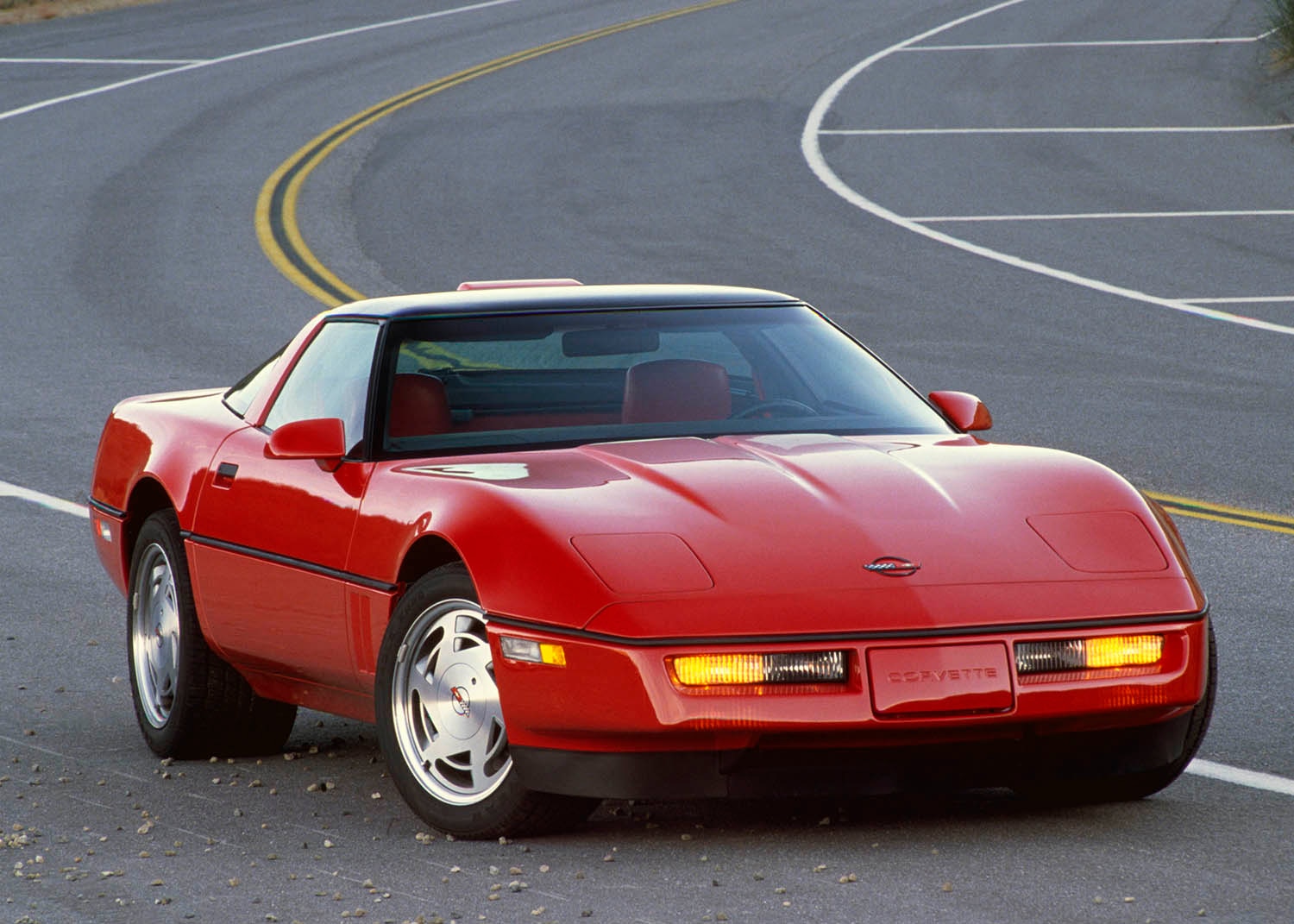 1990 Chevrolet Corvette in red