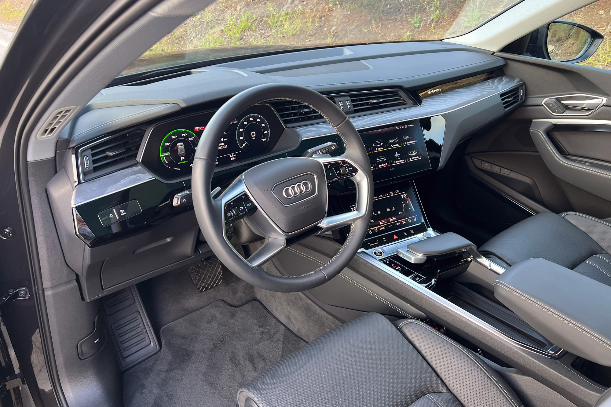 Driver's seat in a 2024 Audi Q8 e-tron
