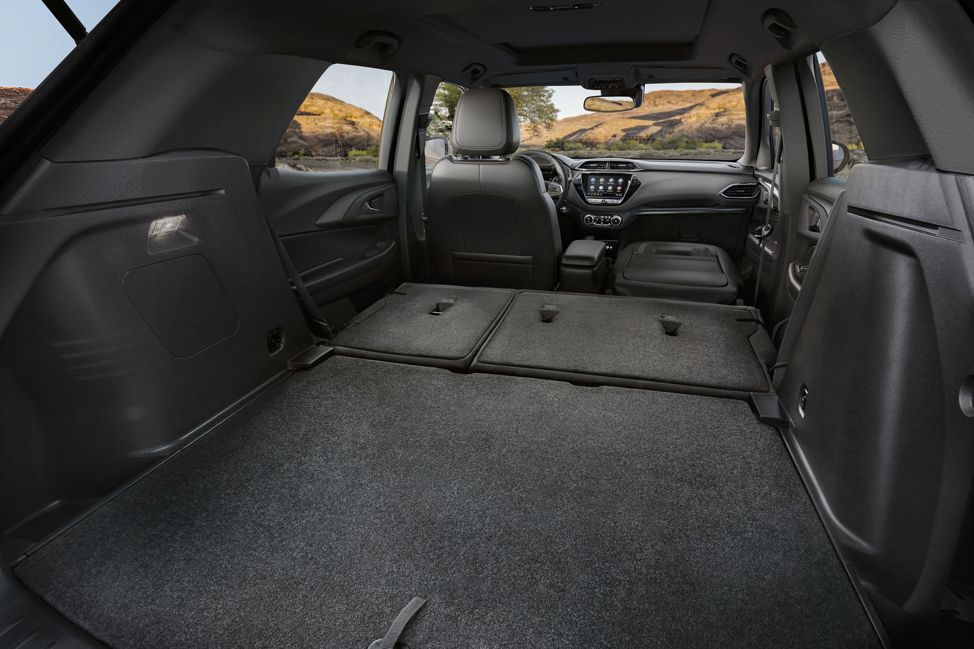 2023 Chevrolet Trailblazer cargo area with seats down