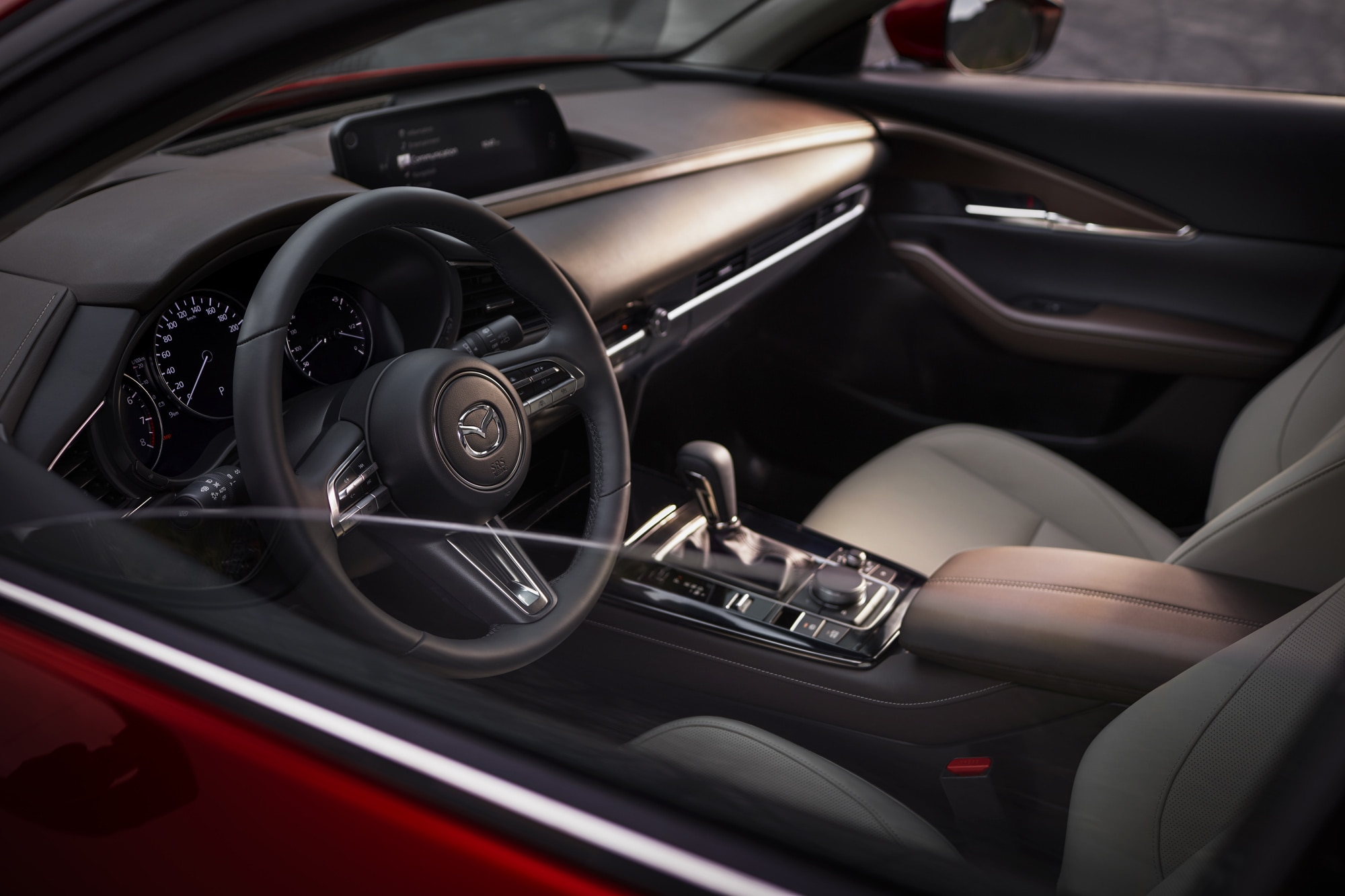 2023 Mazda CX-30 interior dashboard and front seats