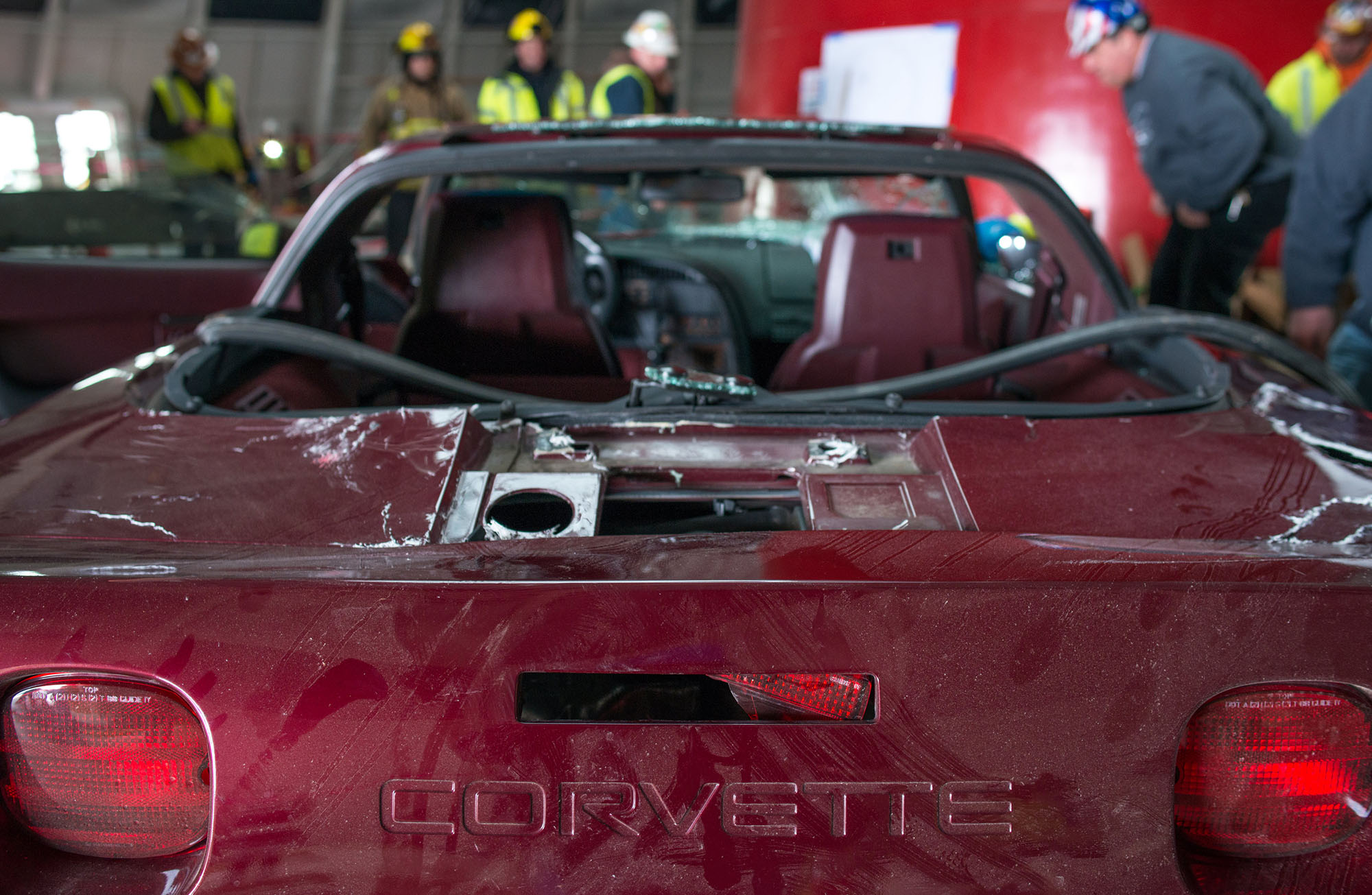 The 1993 Chevrolet Corvette 40th Anniversary vehicle that fell into the sinkhole
