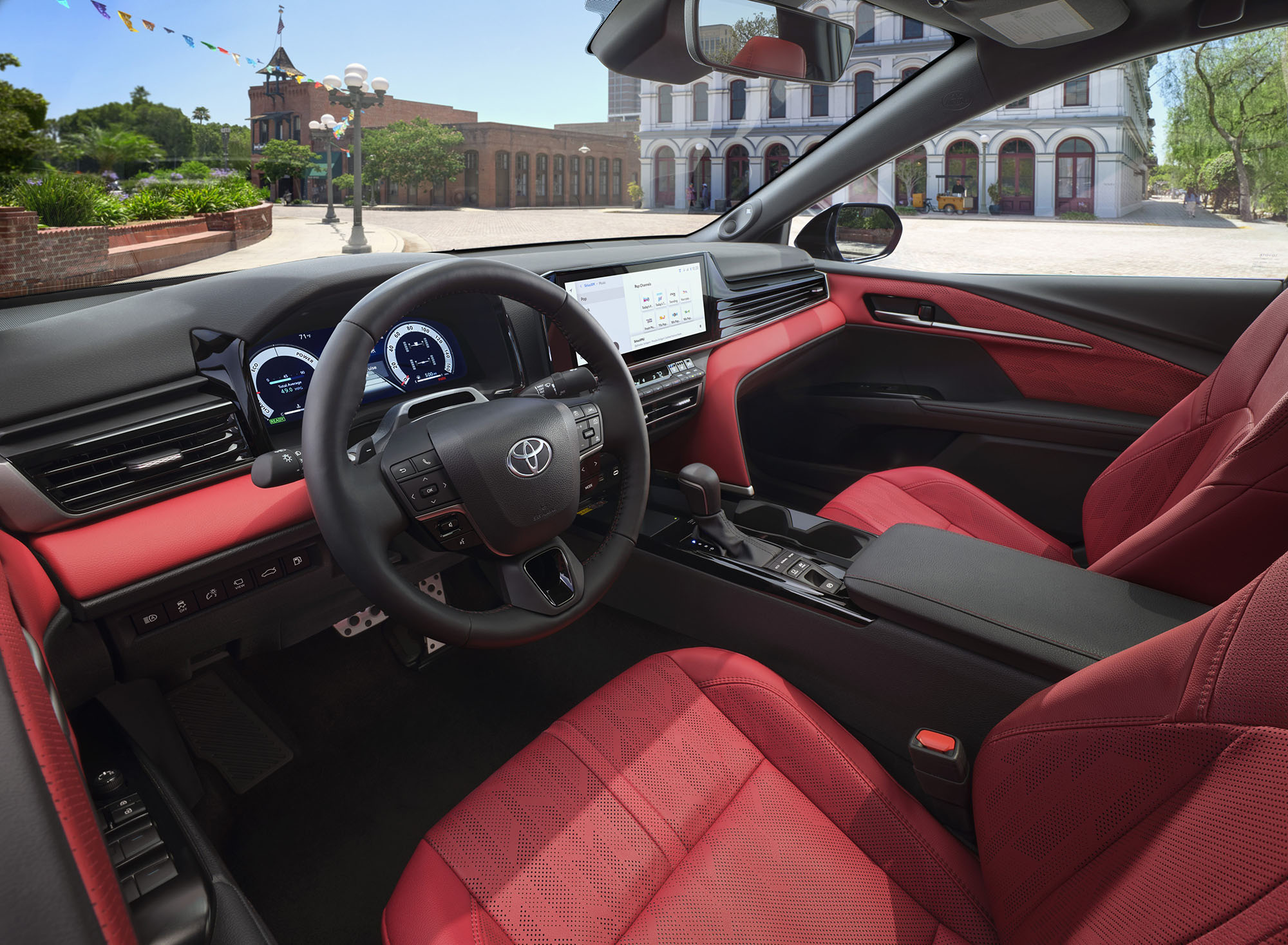 2025 Toyota Camry interior in red