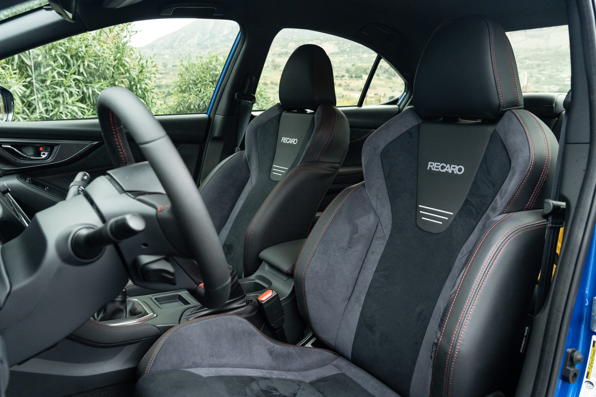 2024 Subaru WRX TR front performance seats.