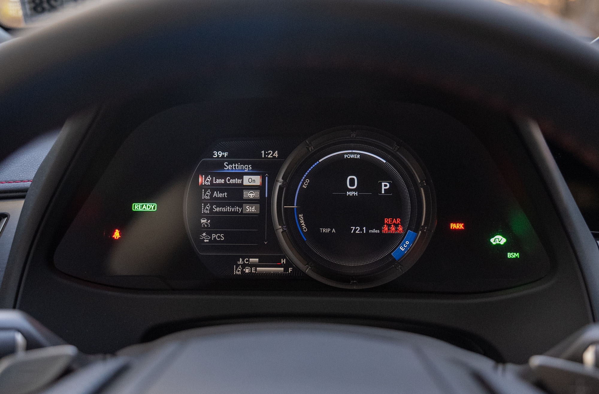 2024 Lexus UX 250h driver dash screen