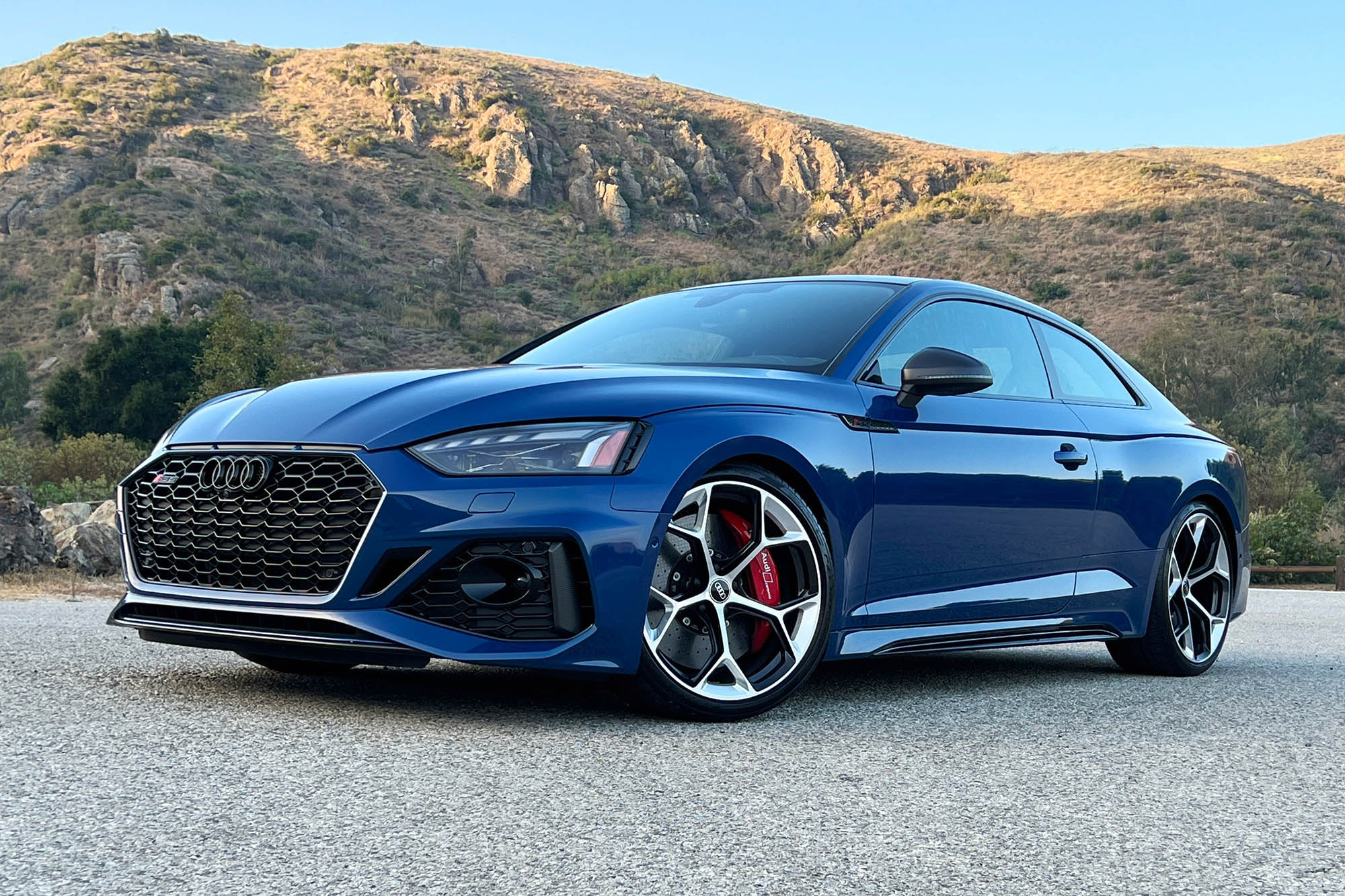 Front left quarter view of 2023 Audi RS 5