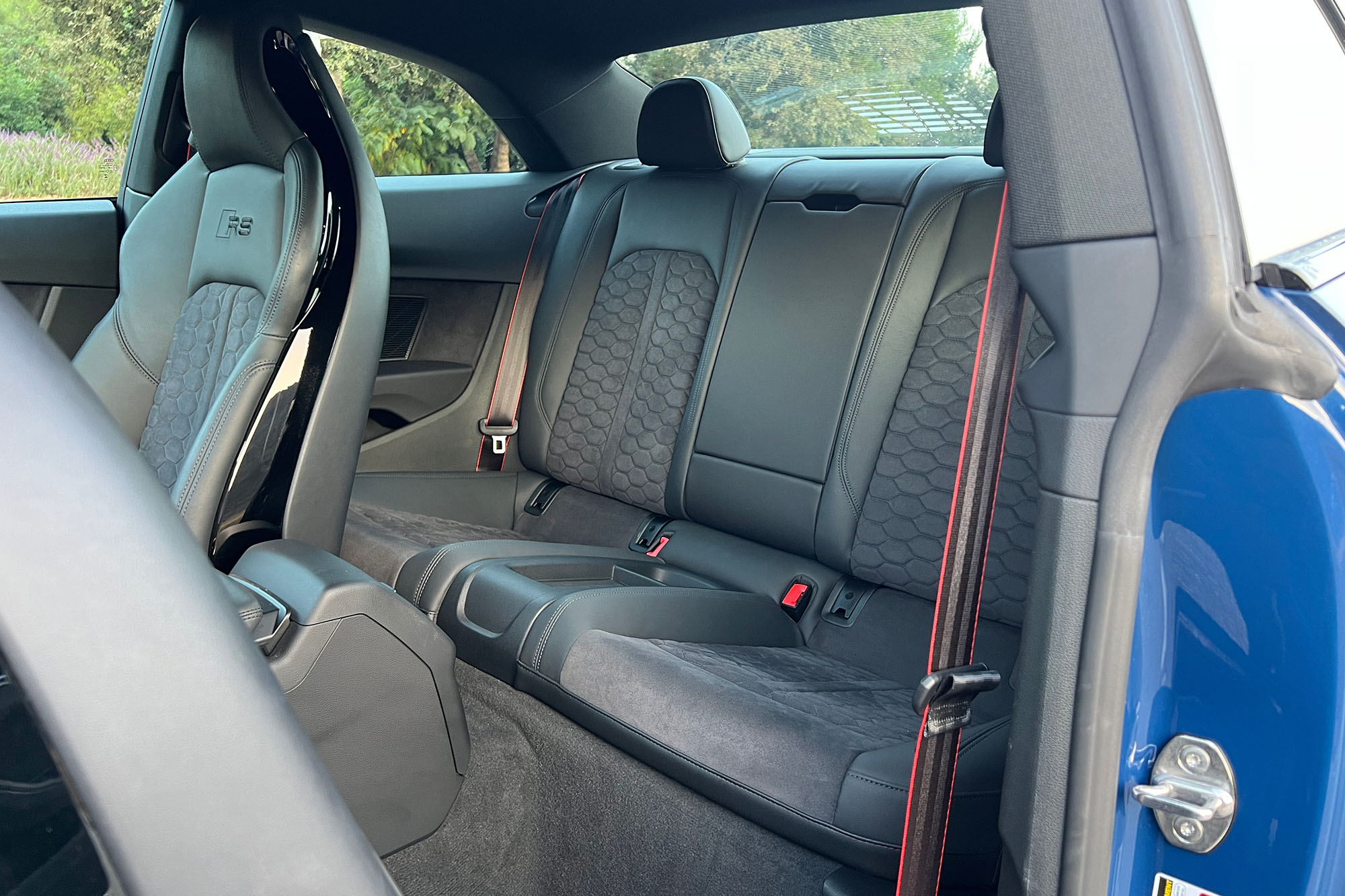 Back seats of a 2023 Audi RS 5