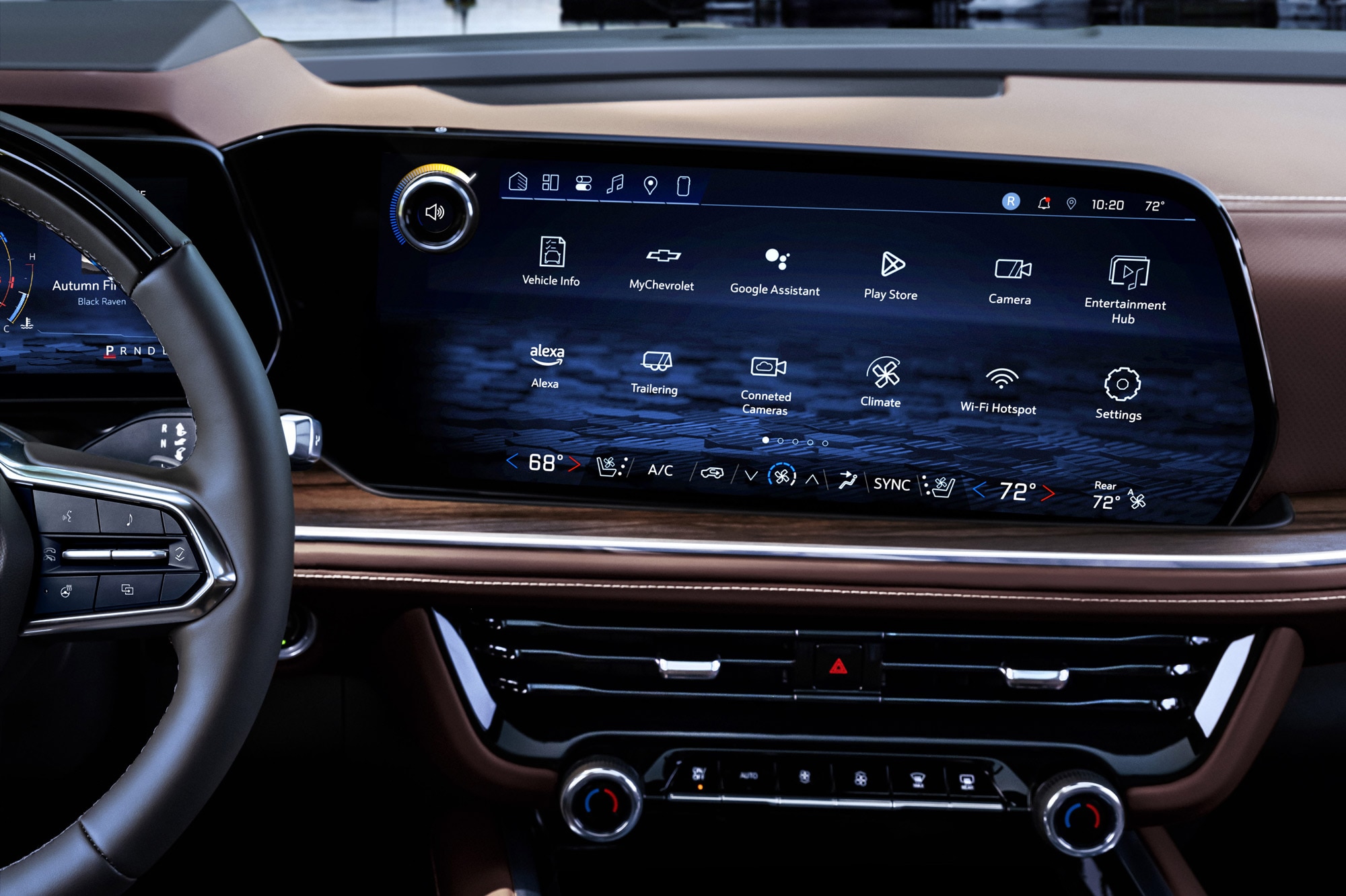 2025 Chevrolet Suburban infotainment screen.