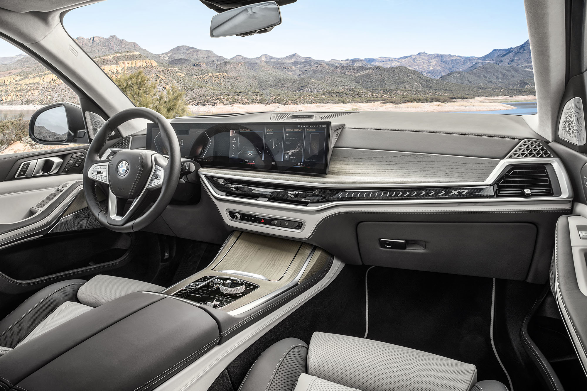 BMW X7 interior.
