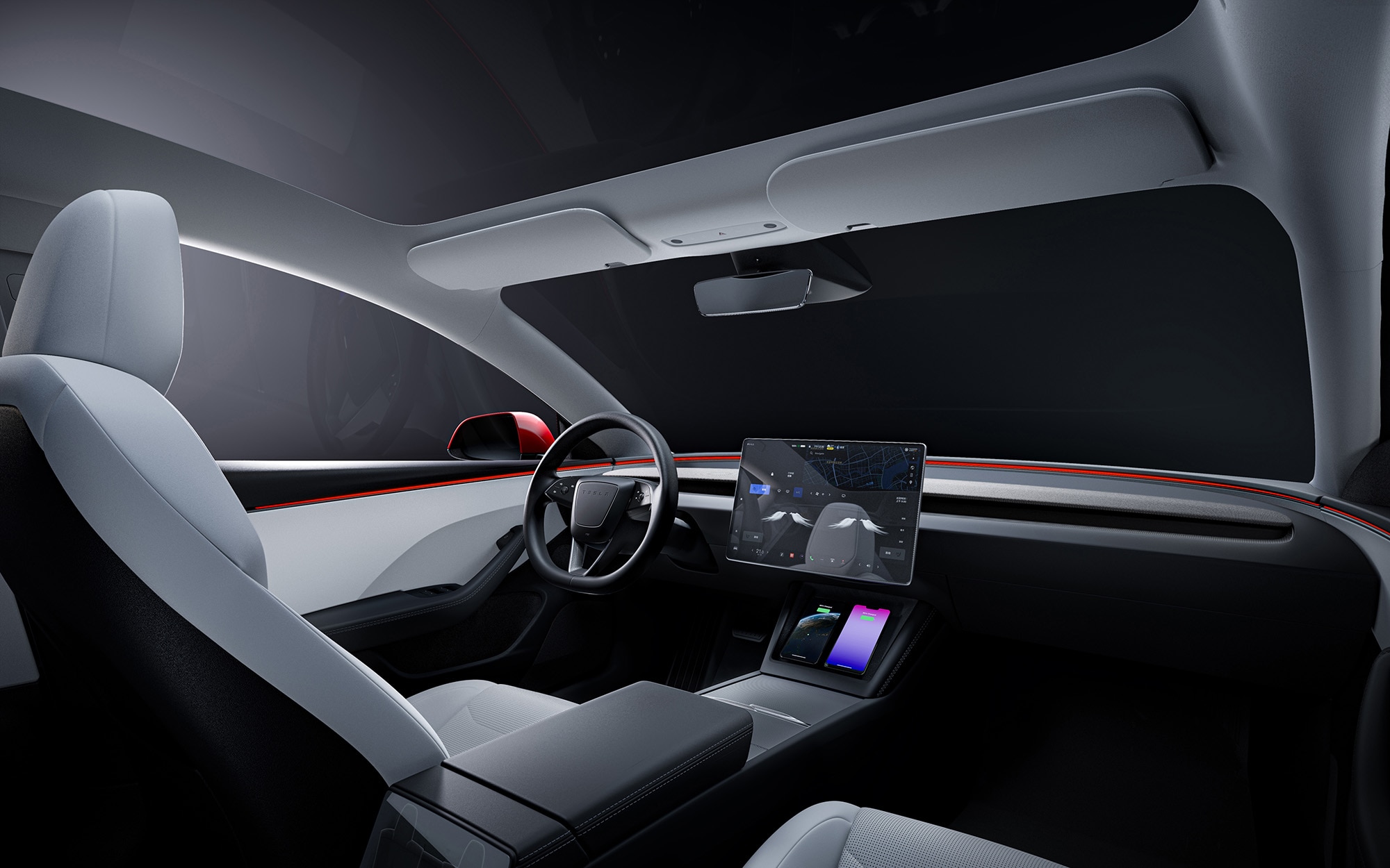 Tesla Model 3 for 2024, interior