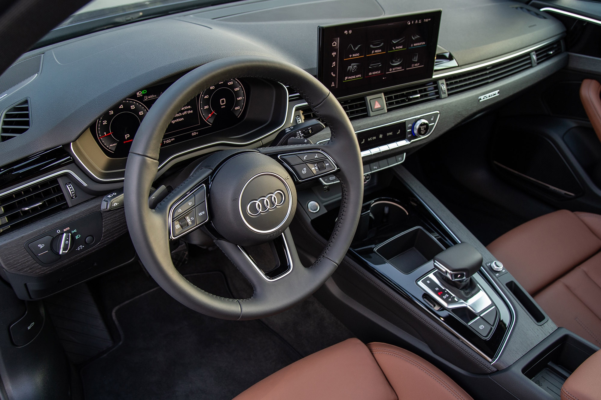 Audi A4 interior.