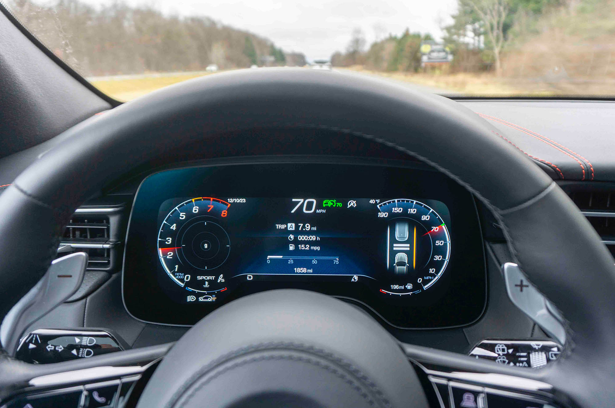 2023 Maserati Grecale safety features in instrument cluster