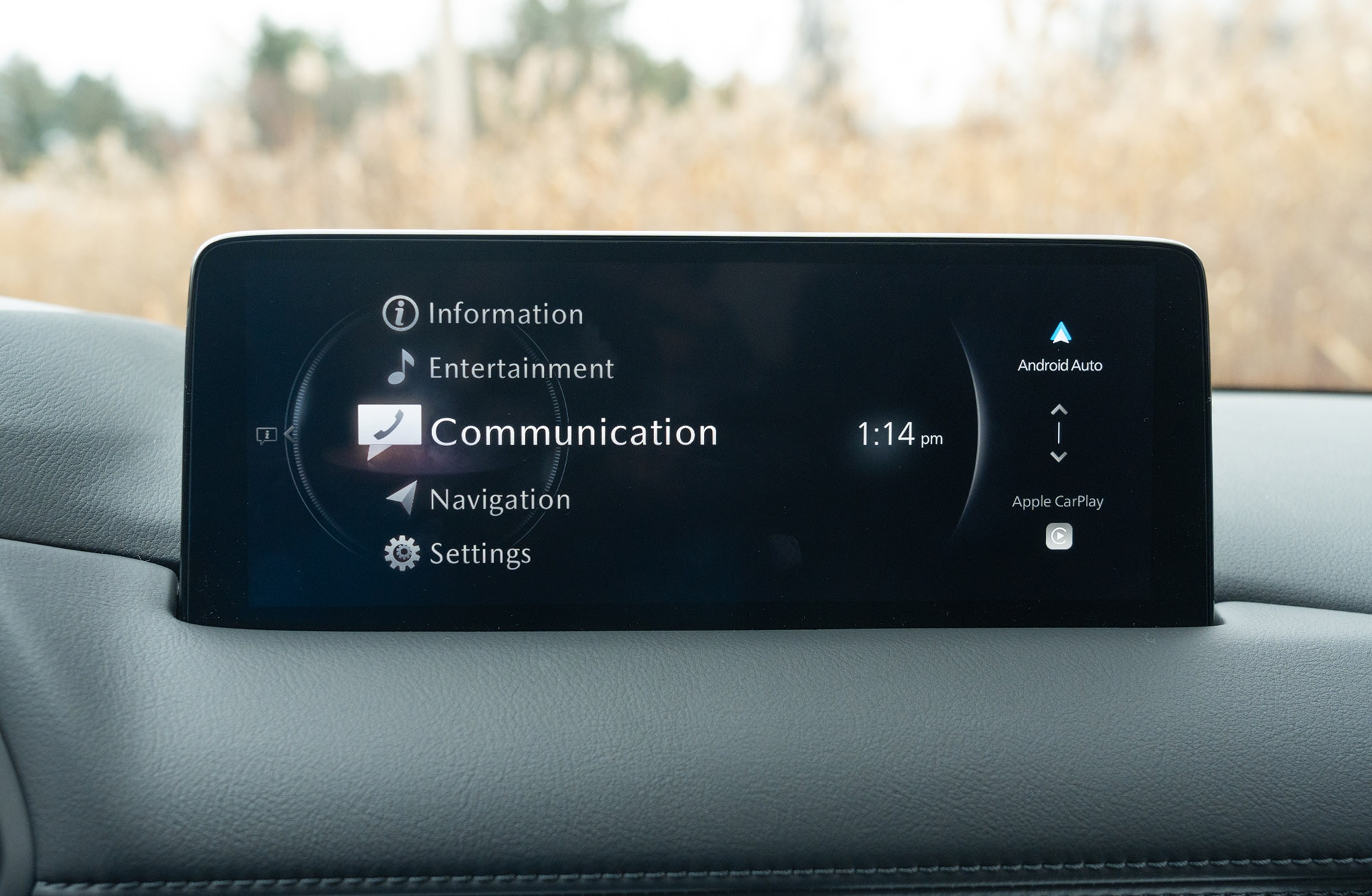 Infotainment screen in 2024 Mazda CX-5.