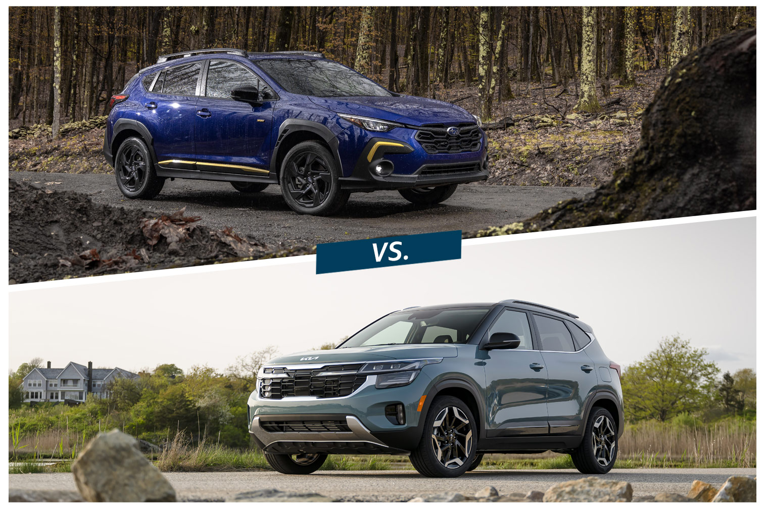 Compared 2024 Subaru Crosstrek vs. 2024 Kia Seltos Capital One Auto