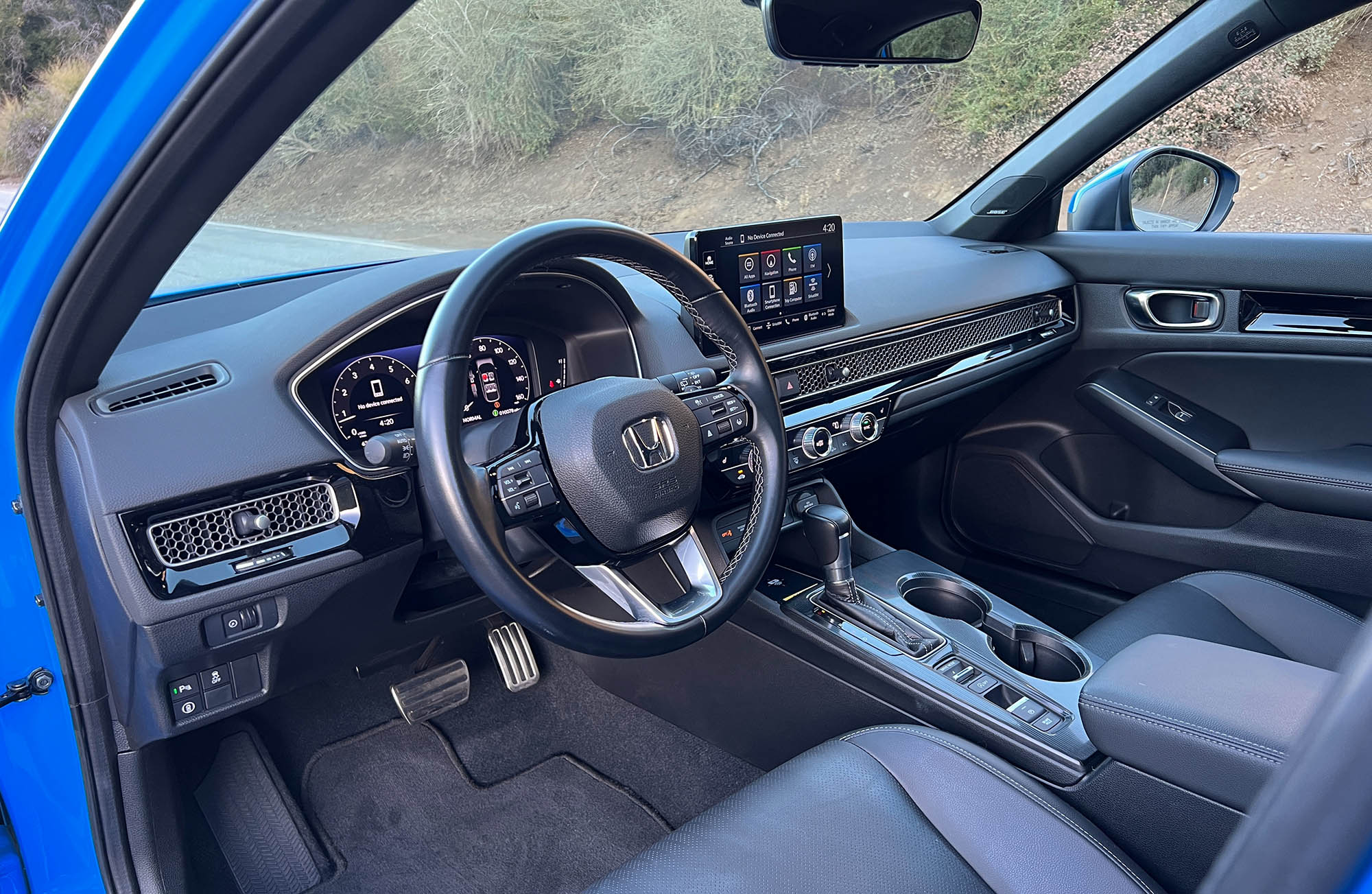 2024 Honda Civic Hatchback dashboard and front seats