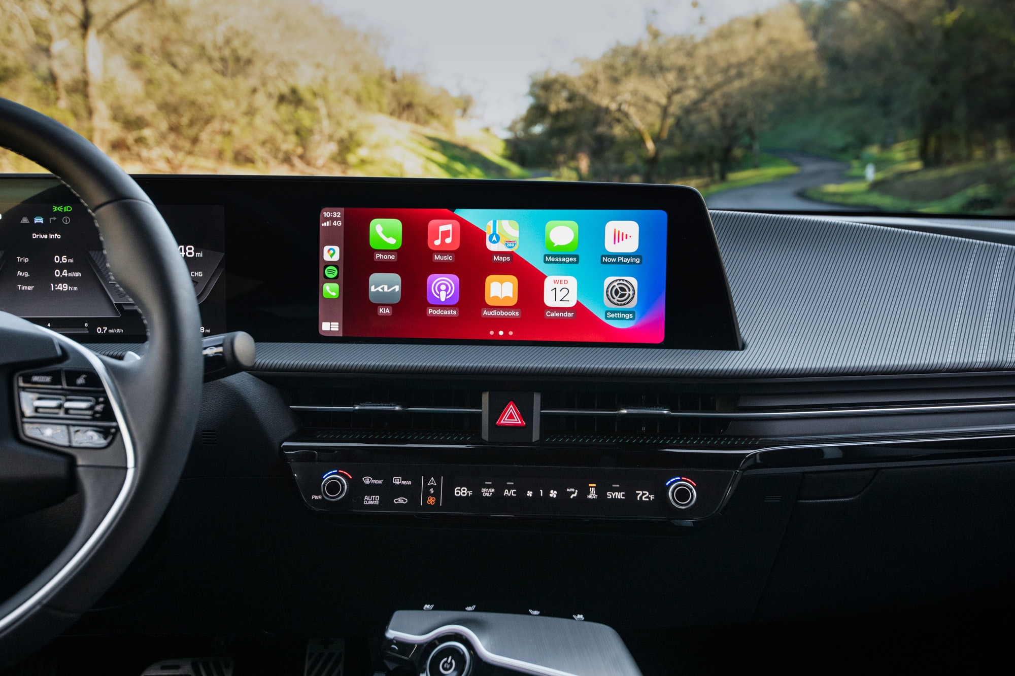 Kia EV6 Apple CarPlay screen