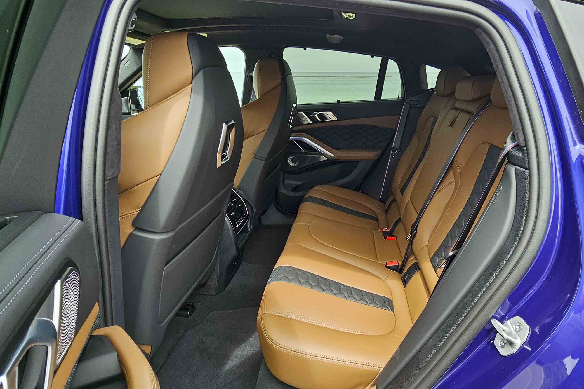 Back seats of a 2024 BMW X6 M