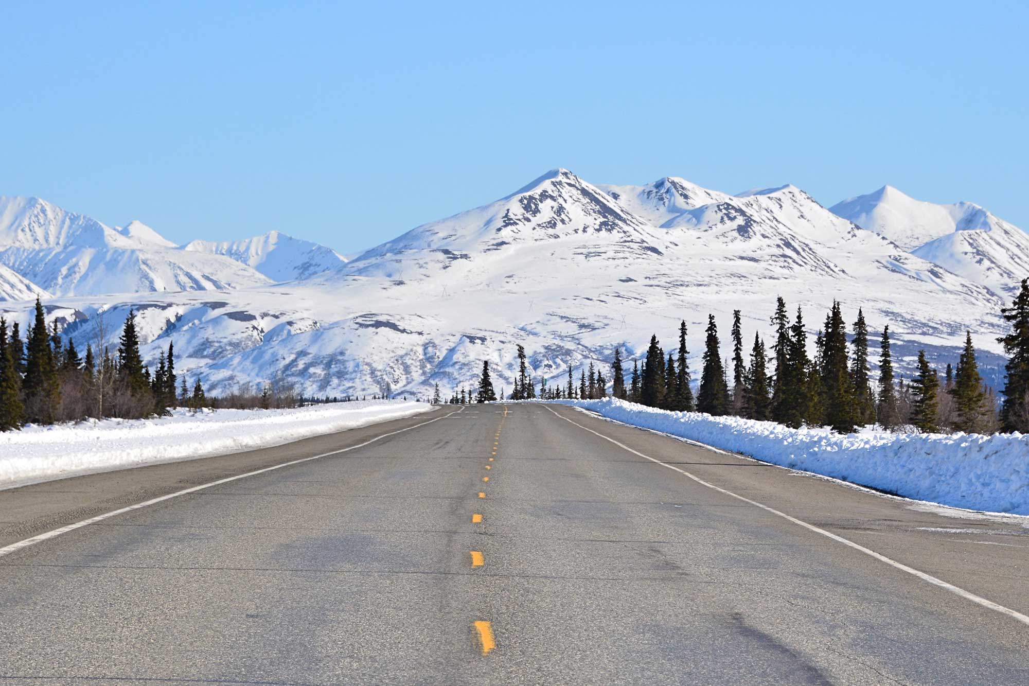 Scenic highway in Alaska