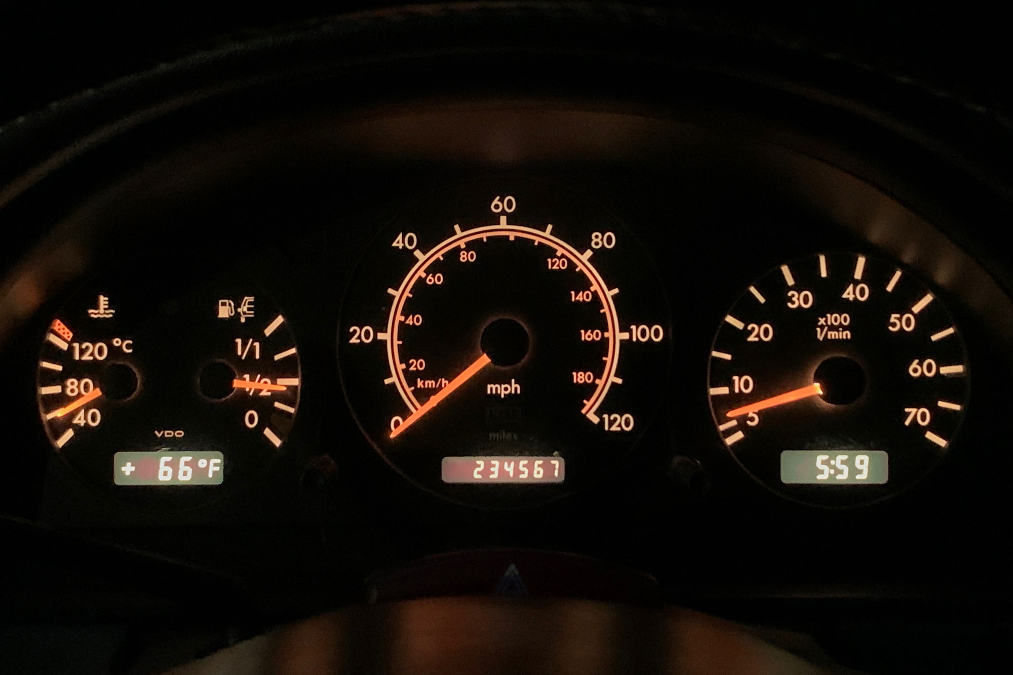 1999 Mercedes ML320 info display