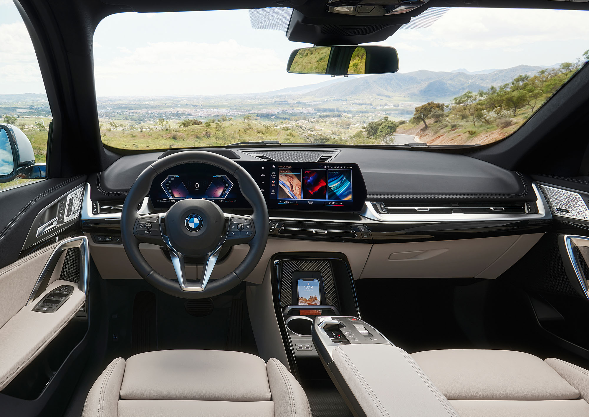 2023 BMW X1 interior in white