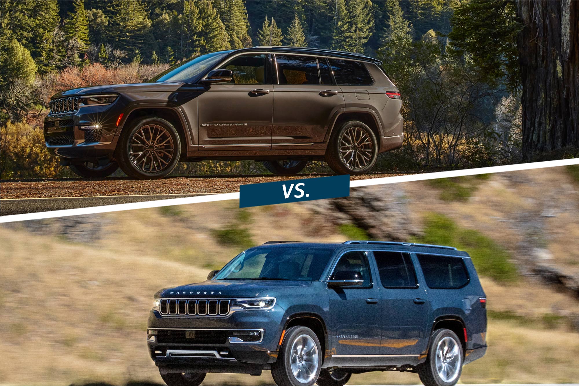 2023 Jeep Grand Cherokee L Summit Reserve and 2023 Jeep Wagoneer L Series III compared