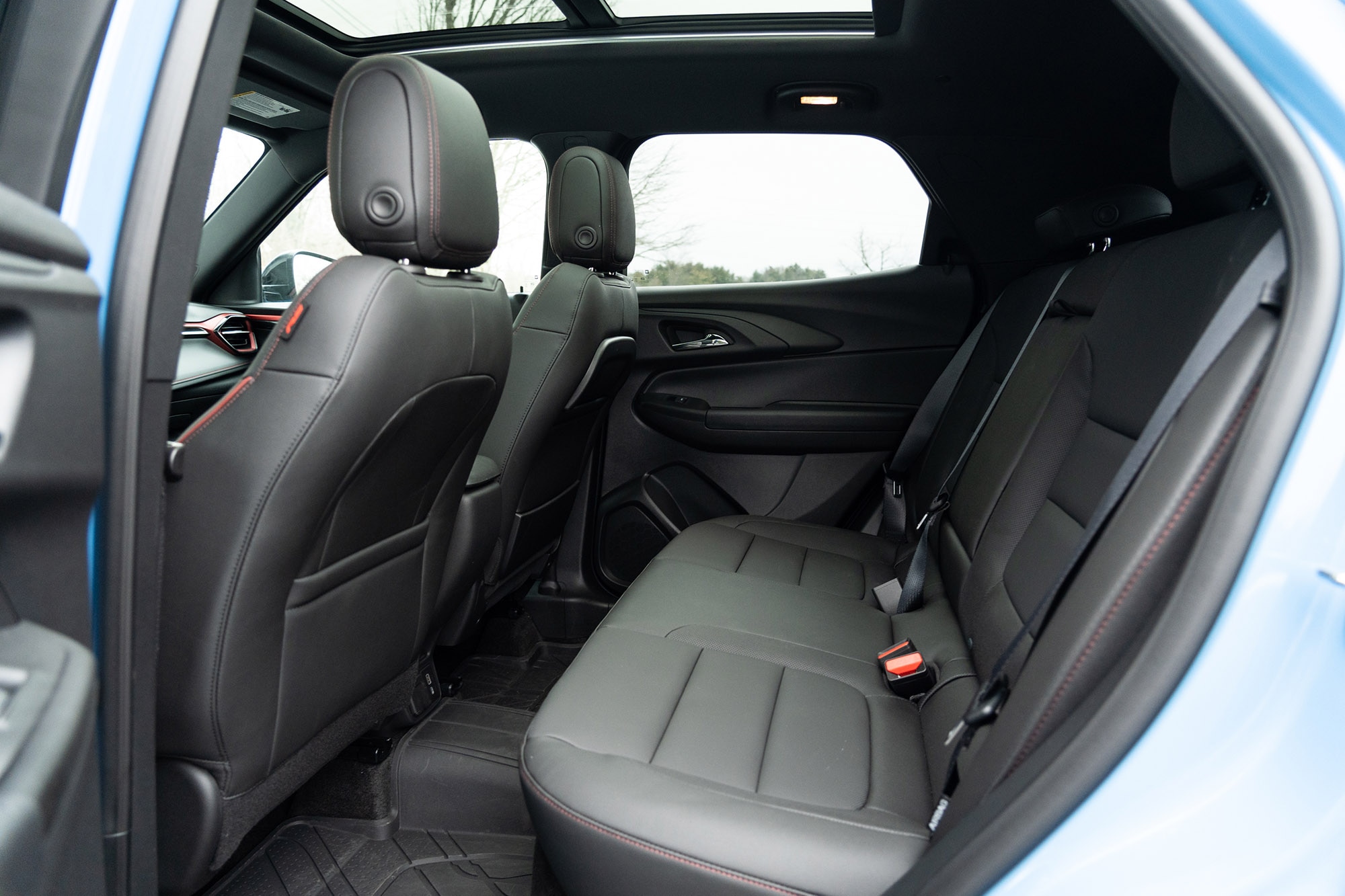 The rear seats of a 2024 Chevrolet Trailblazer