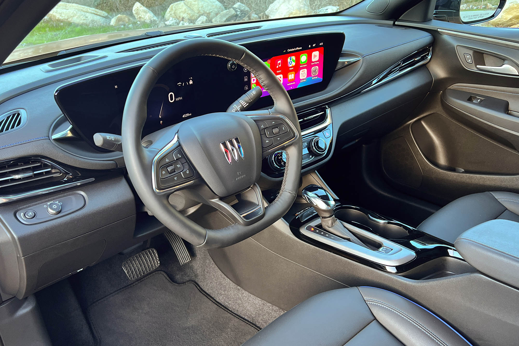 Front seats and dashboard of a 2024 Buick Envista