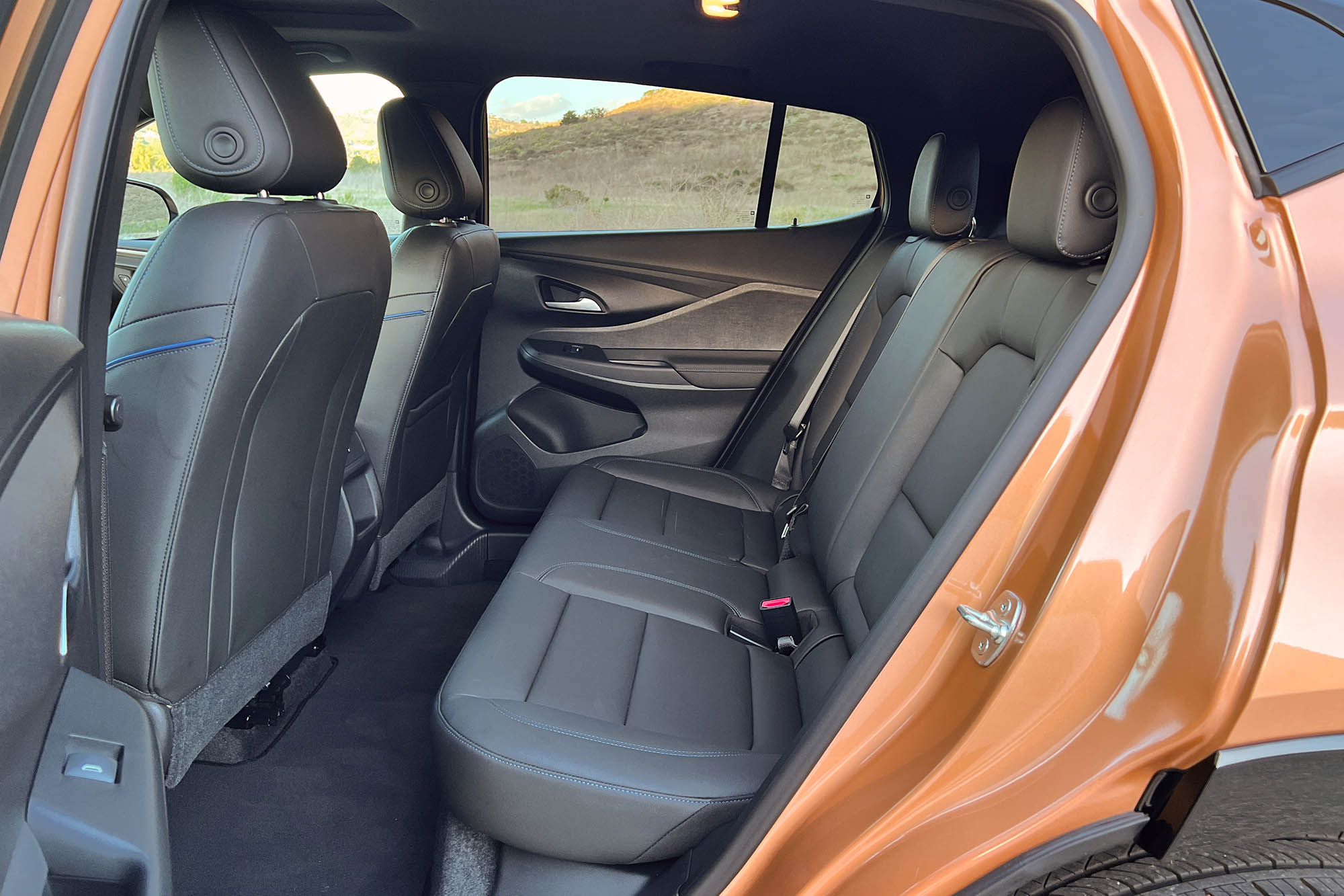 The rear seats of a 2024 Buick Envista