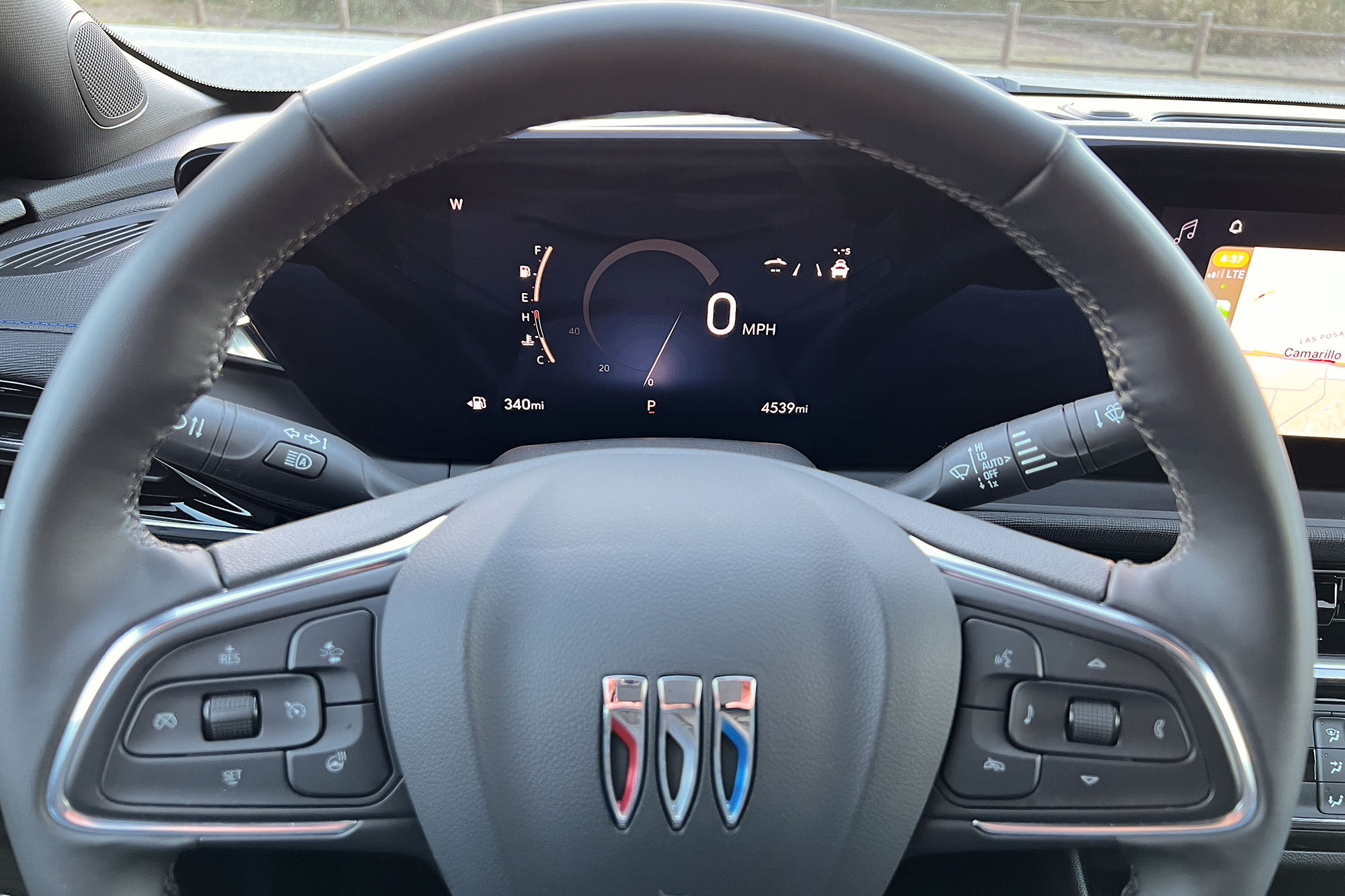 The gauge cluster of a 2024 Buick Envista