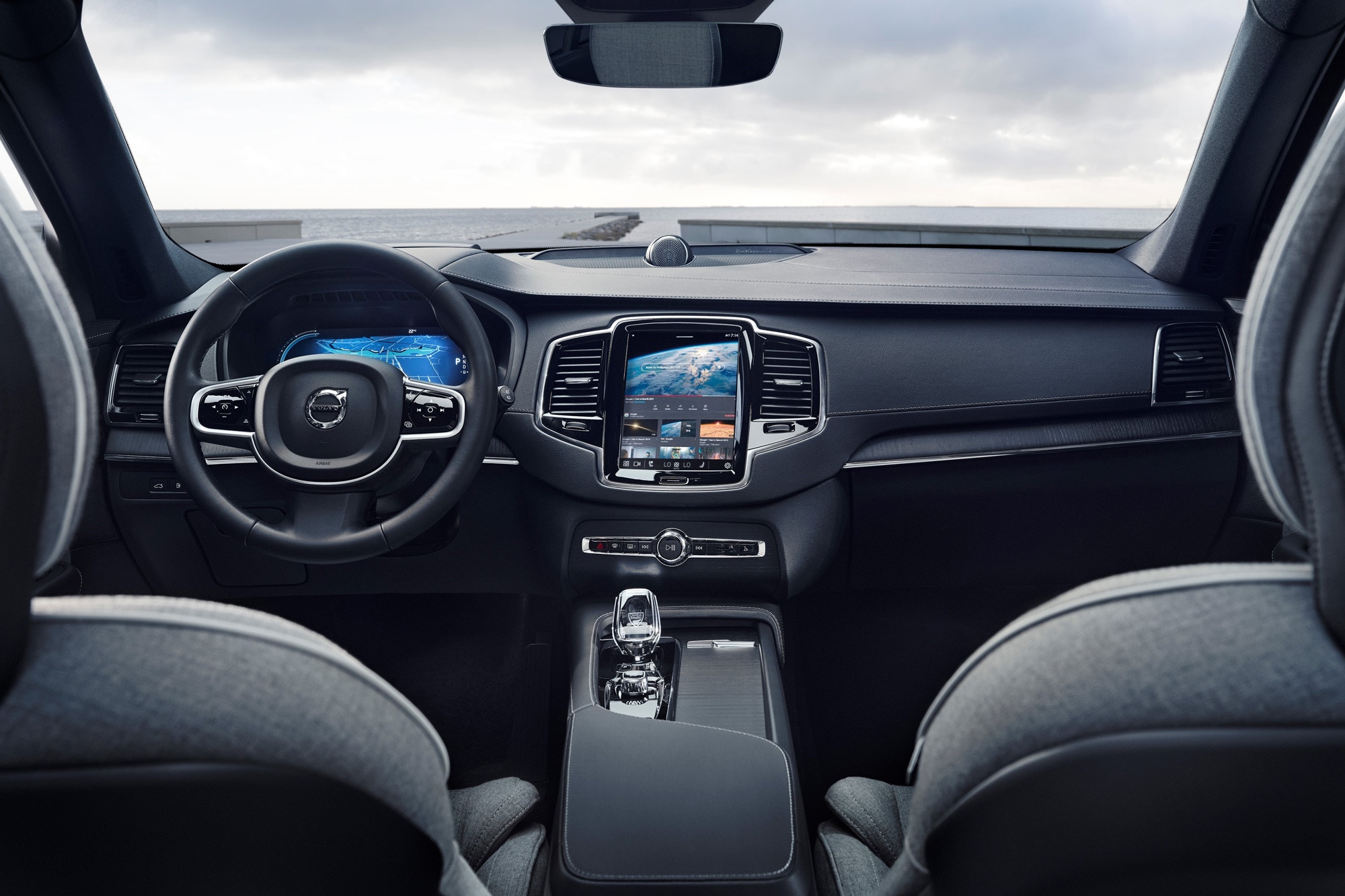 Interior of a Volvo XC90 Recharge