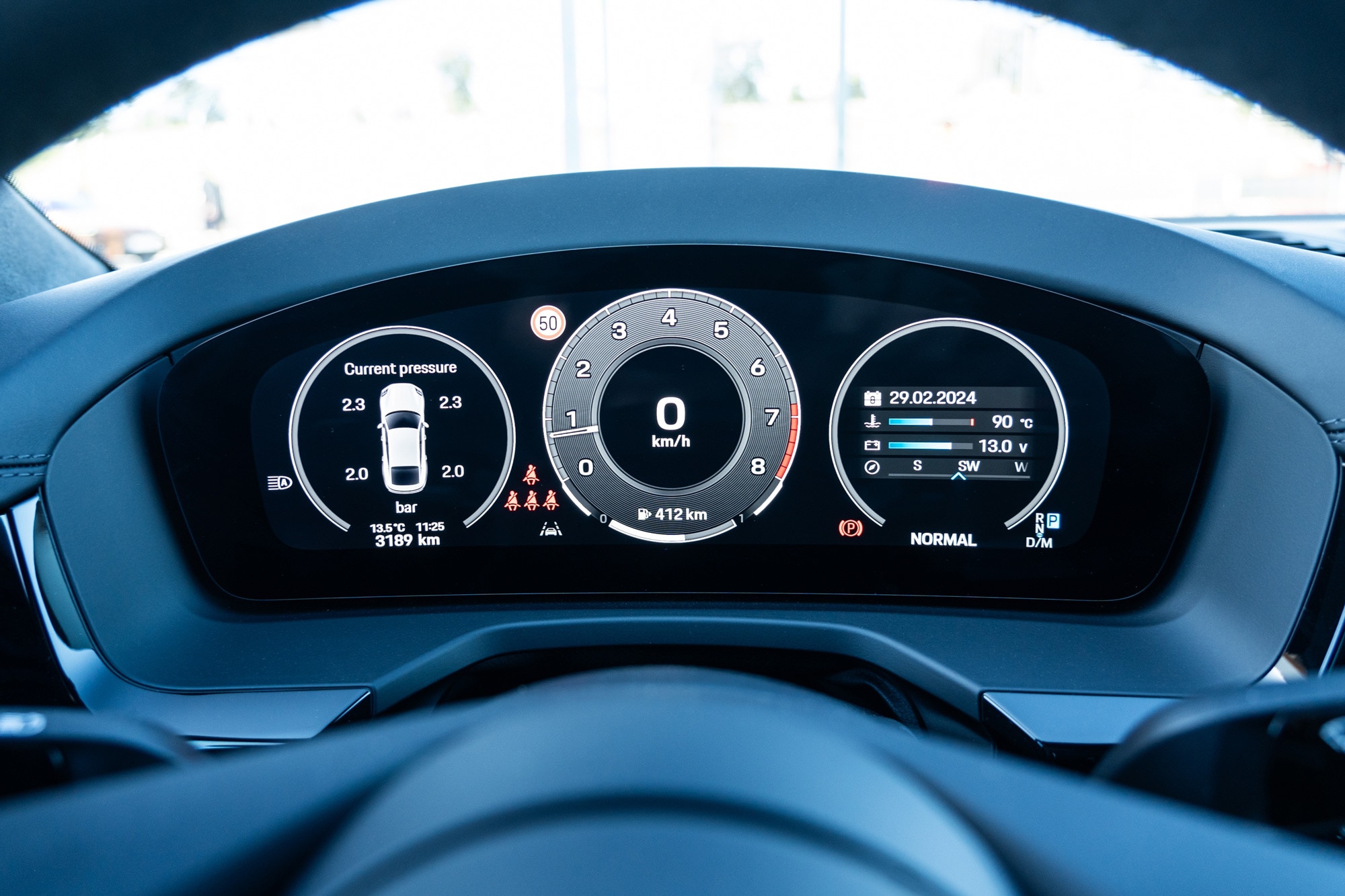 2024 Porsche Panamera digital gauges