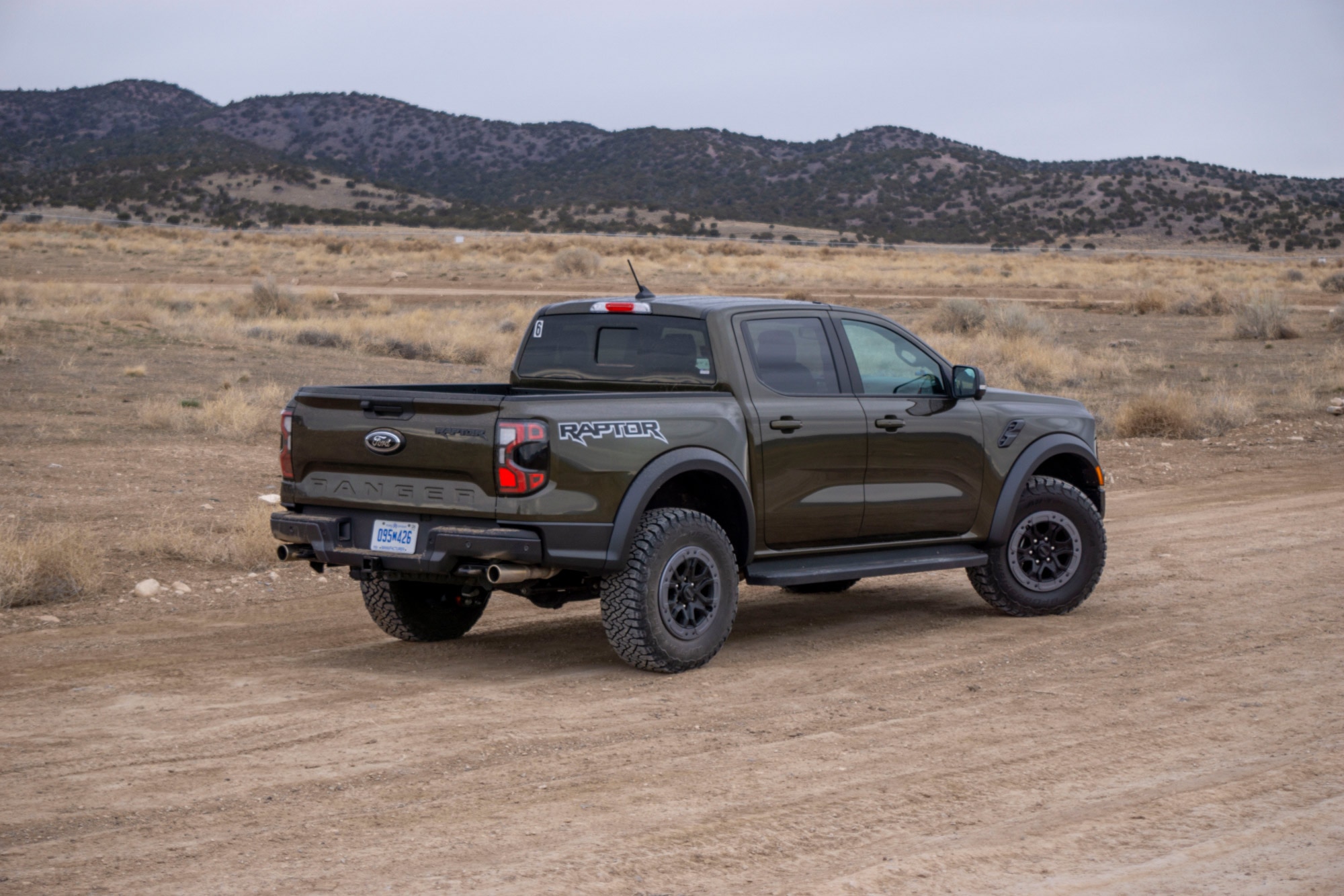 2024 Ford Ranger Raptor parked in desert