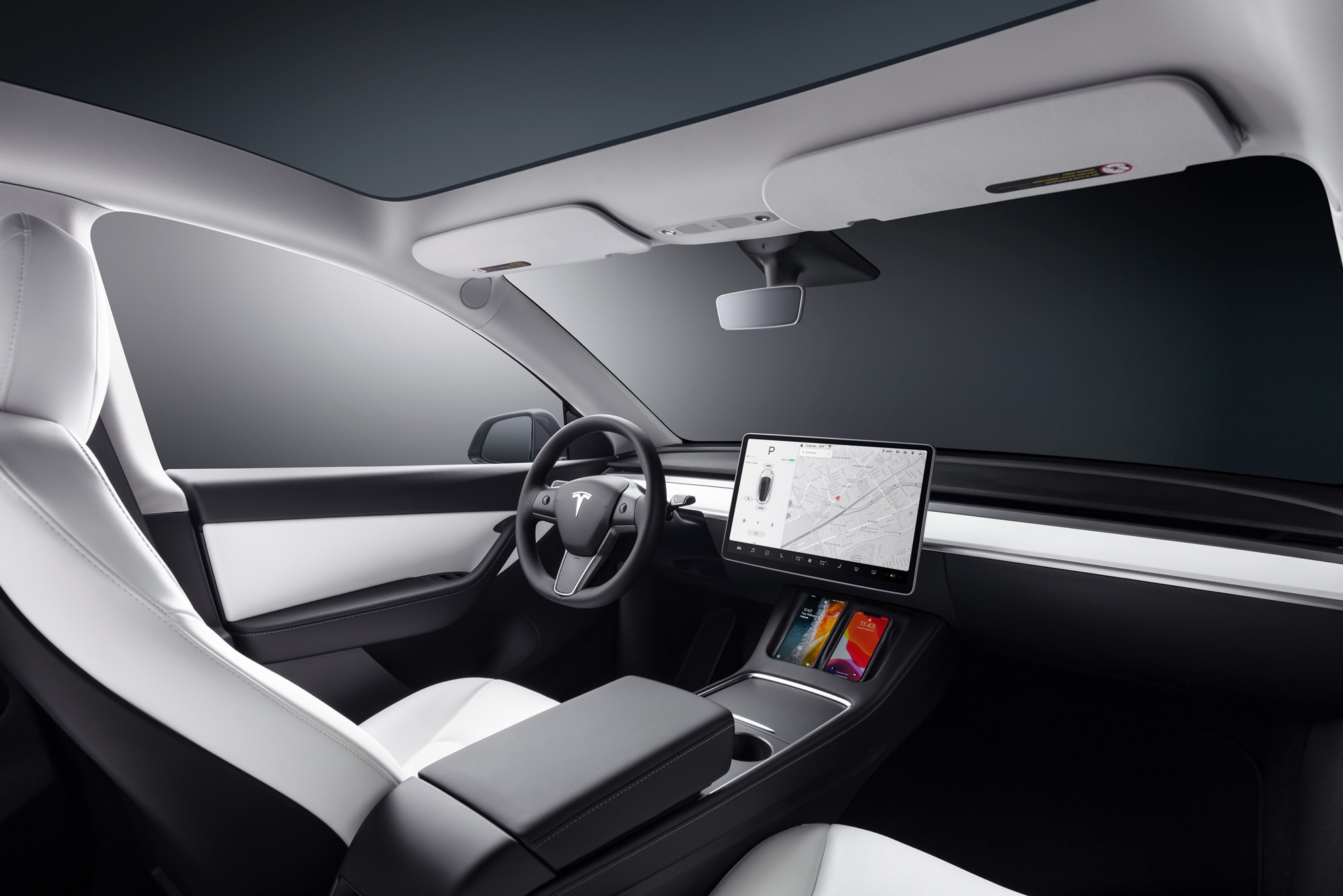 2023 Tesla Model Y interior and dashboard